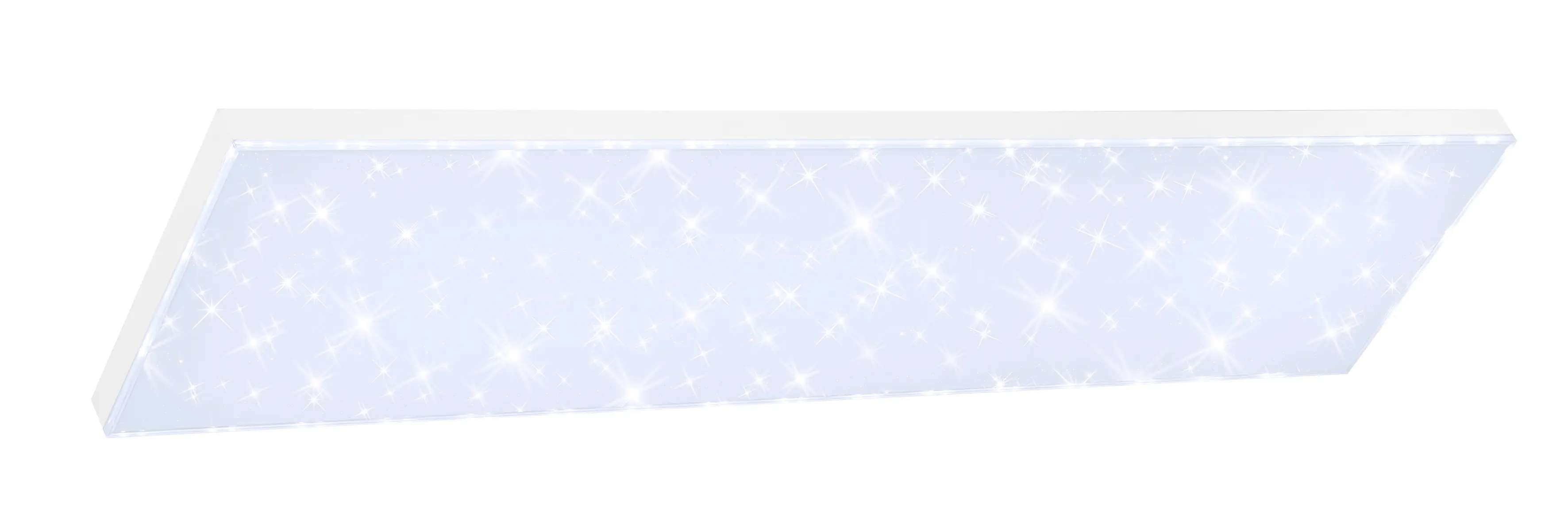 Briloner LED-Panelleuchte Frameless Sternenhimmel 119,5 x 29,5 cm weiß CCT dimmbar