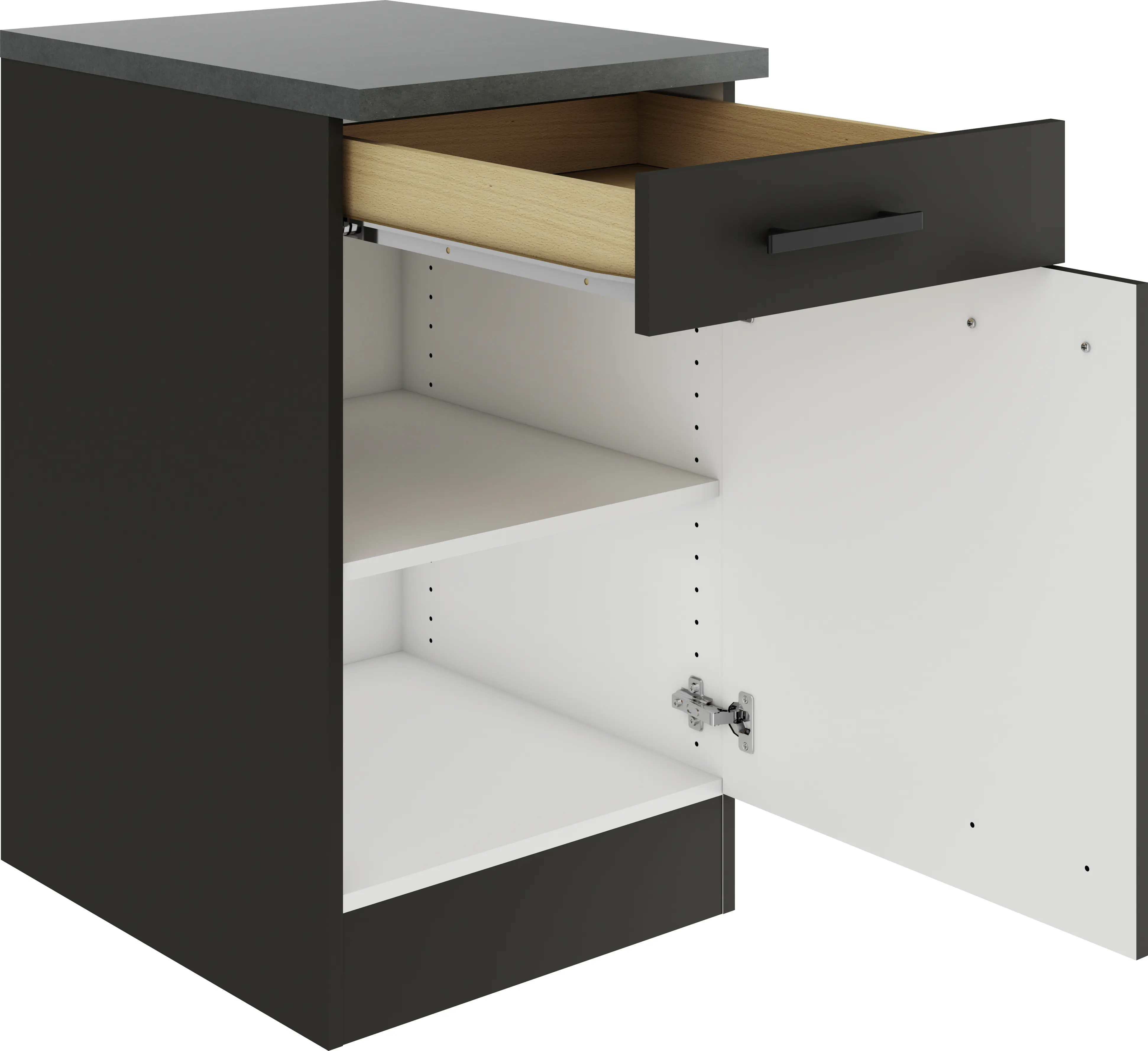 Optifit Unterschrank Madrid 420 anthrazit matt 50 cm