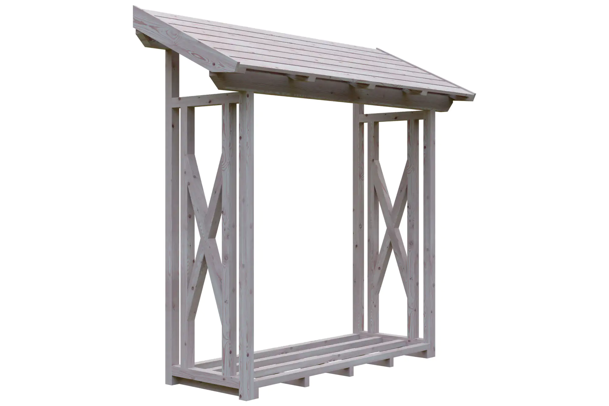 SKAN HOLZ Holzunterstand Paul 1 240 x 88 cm , natur