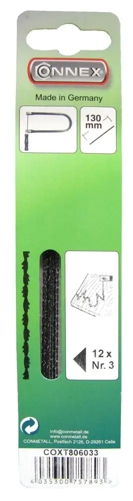 Laubsägeblatt Zarsa für Holz 12 Stück