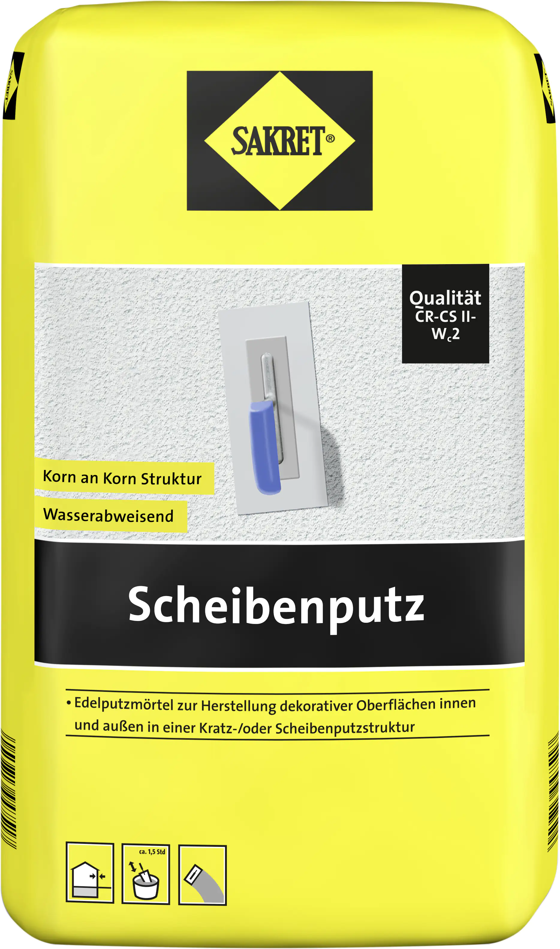 SAKRET Scheibenputz 10 kg Sack weiß Körnung: 3mm
