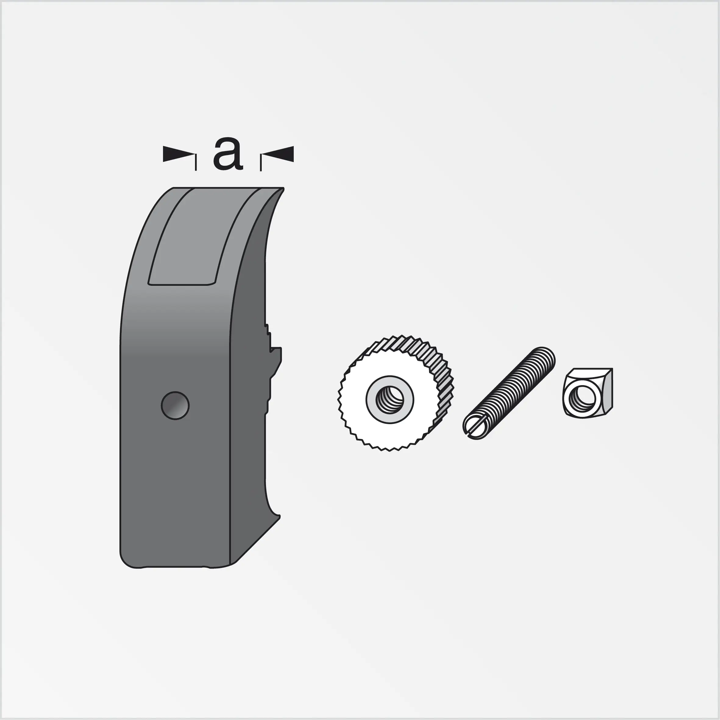 coaxis®-Haken-Verdrehschutz 12 mm 12 mm PVC (Kunststoff) glatt schwarz coaxis®-Haken-Verdrehschutz 12 mm 12 mm PVC (Kunststoff) glatt schwarz