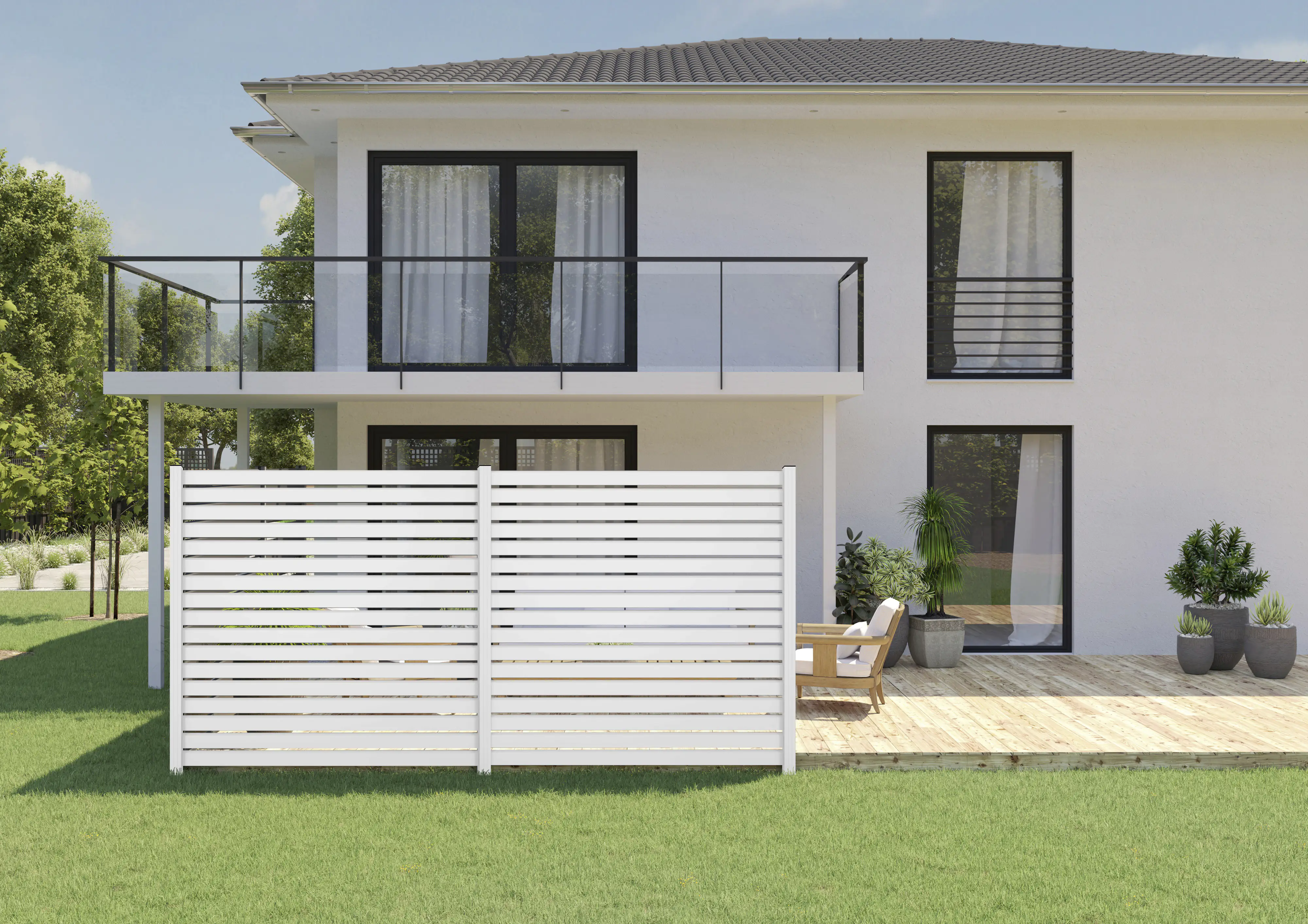 Ambiente Alu-Zaun Rhombus 90 MIDI B x H: 180 cm x 120 cm 22 mm stark Ambiente Alu-Zaun Rhombus 90 MIDI B x H: 180 cm x 120 cm 22 mm stark