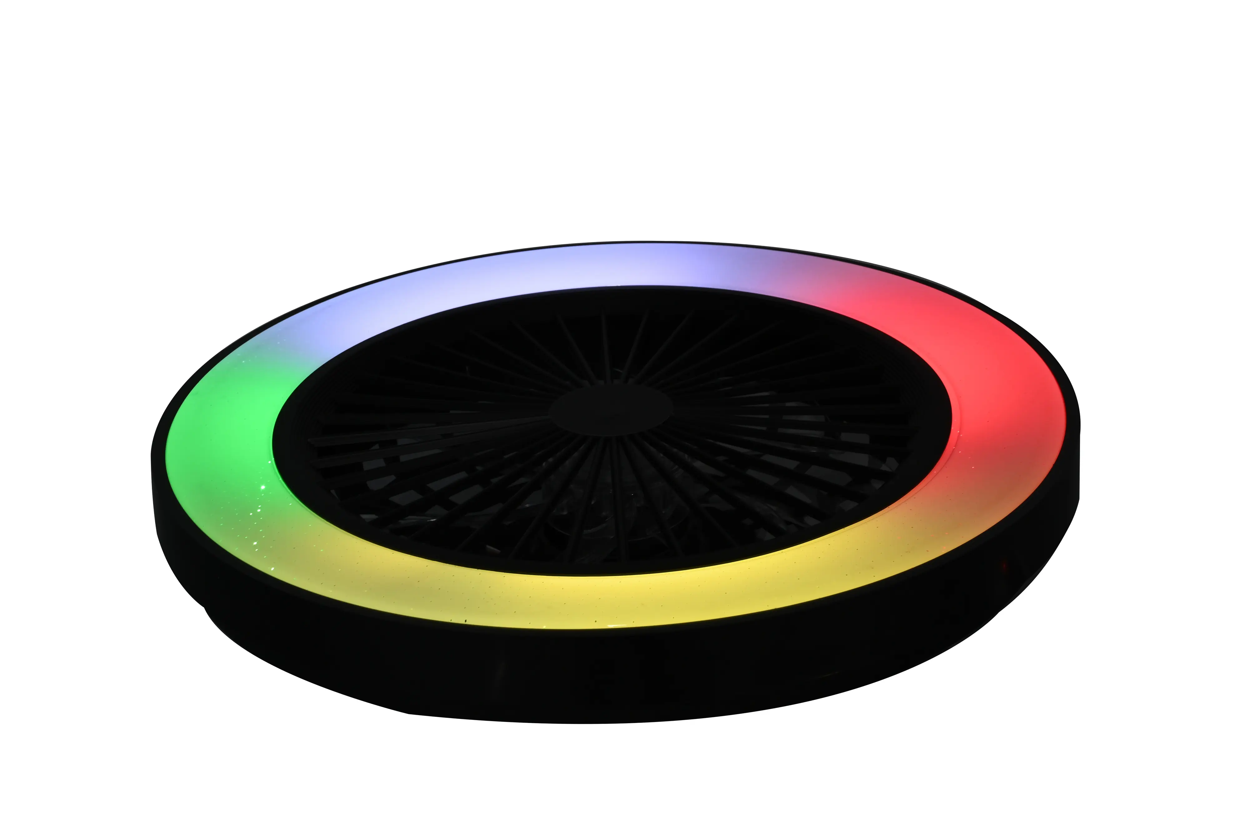 LED Deckenleuchte mit Ventilator Petri Ø 48 cm 40 W schwarz LED Deckenleuchte mit Ventilator Petri Ø 48 cm 40 W schwarz