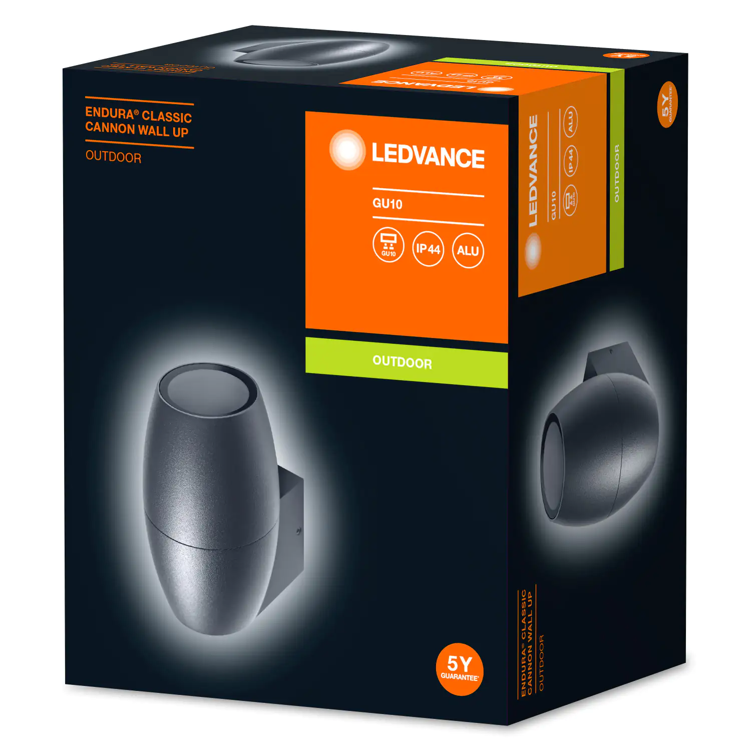4058075554474_1 Ledvance Außenleuchte Endura Classic Cannon Wall GU10 12 cm 35 W