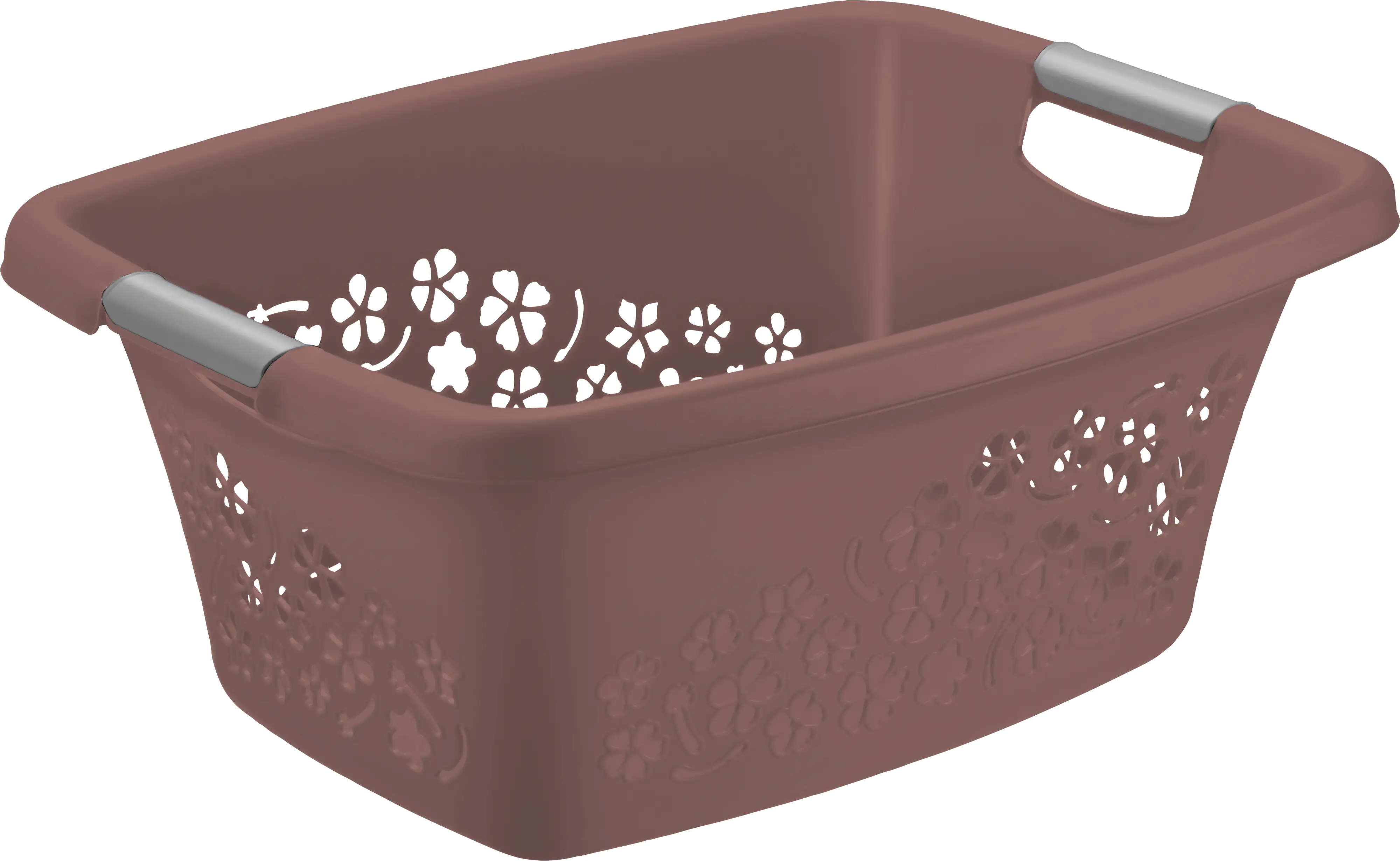 Rotho Wäschekorb Flowers 25 l iron rot