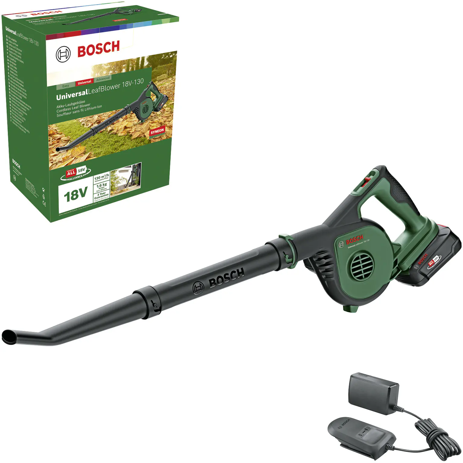 Bosch Akku-Laubbläser UniversalLeafBlower 18V-130, inkl. Akku und Ladegerät