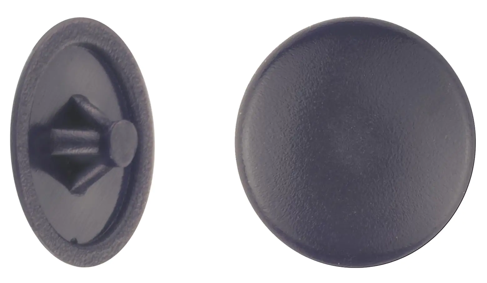 Abdeckkappen Ø 12 mm für PZ Schrauben schwarz - 50 Stk.
