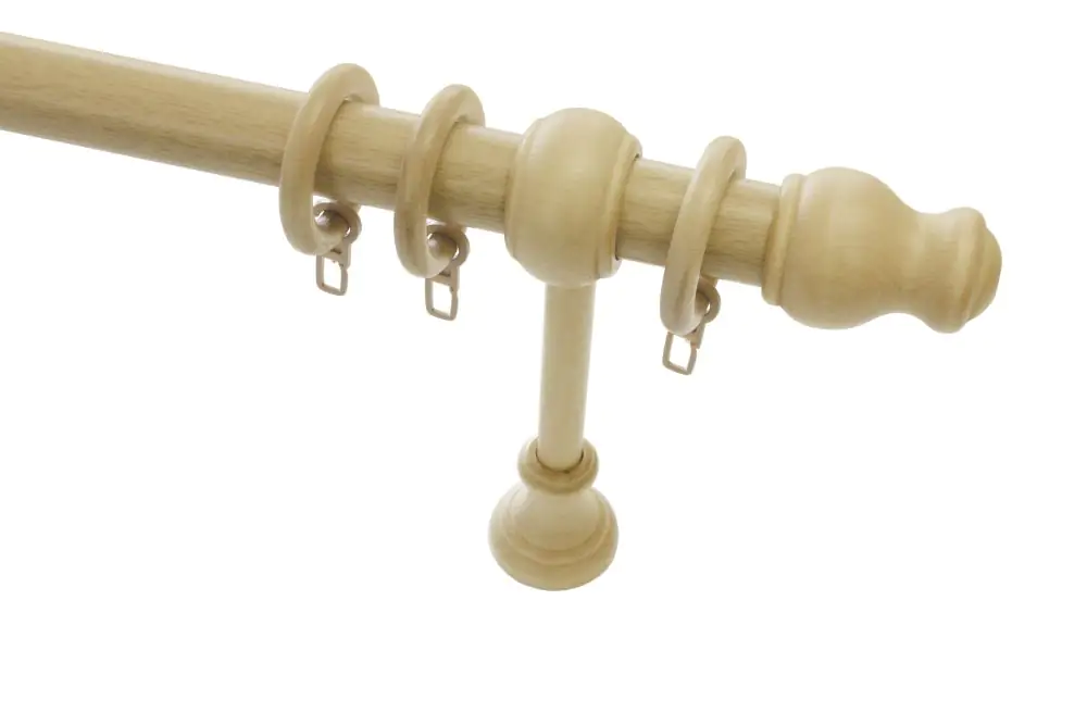 Gardinia Stilgarnitur Lugano Ø 28 mm, natur, 250 cm Gardinia Stilgarnitur Lugano Ø 28 mm, natur, 250 cm