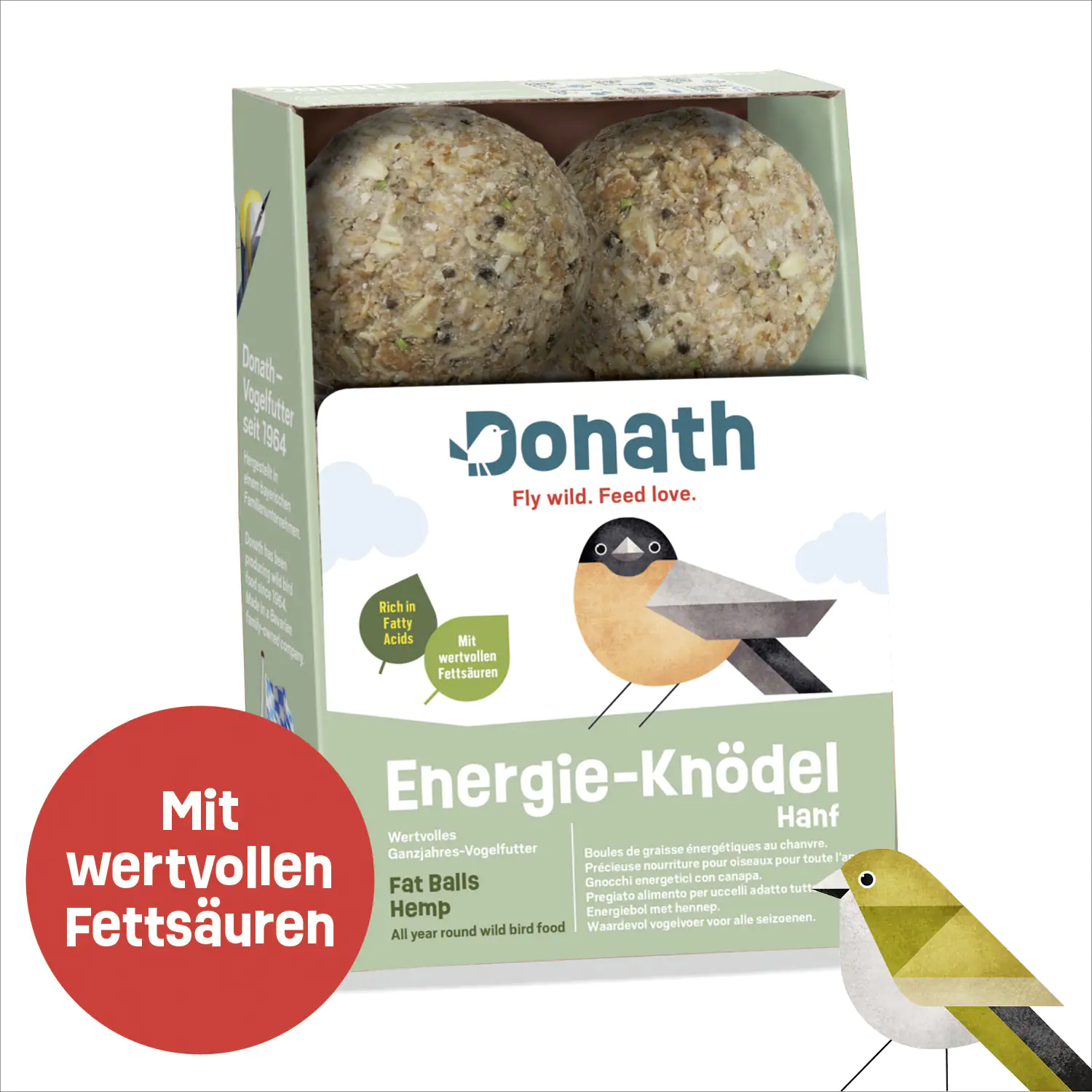 4260681740480 Donath Meisenknödel Energie-Knödel Hanf 6 Stück