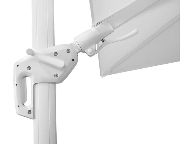 Schneider Sonnenschirm Rhodos Twist Bianco weiß, 300 x 300 cm