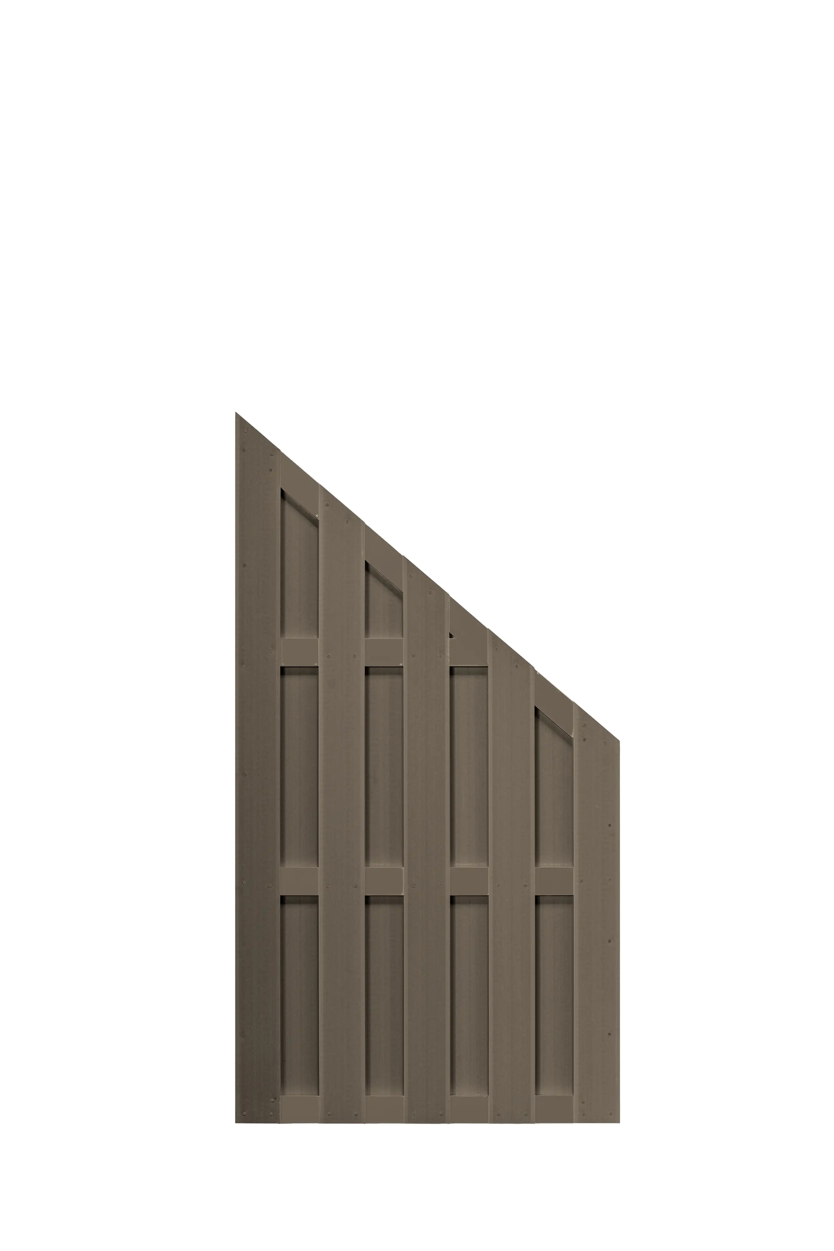 elephant WPC-Sichtschutzzaun Color Line Schrägelement braun 90 x 180 cm