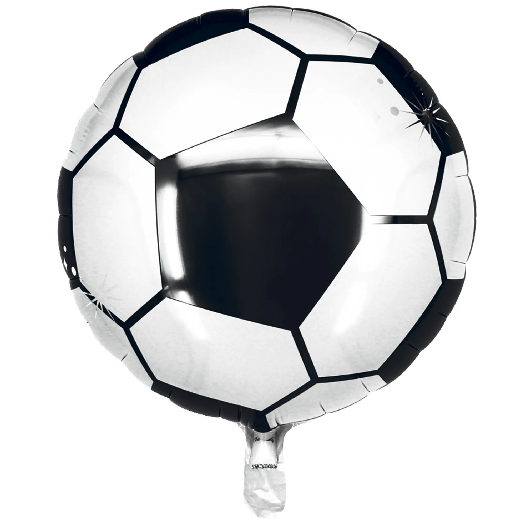 Folienballon Fußball schwarz-weiß 45 cm