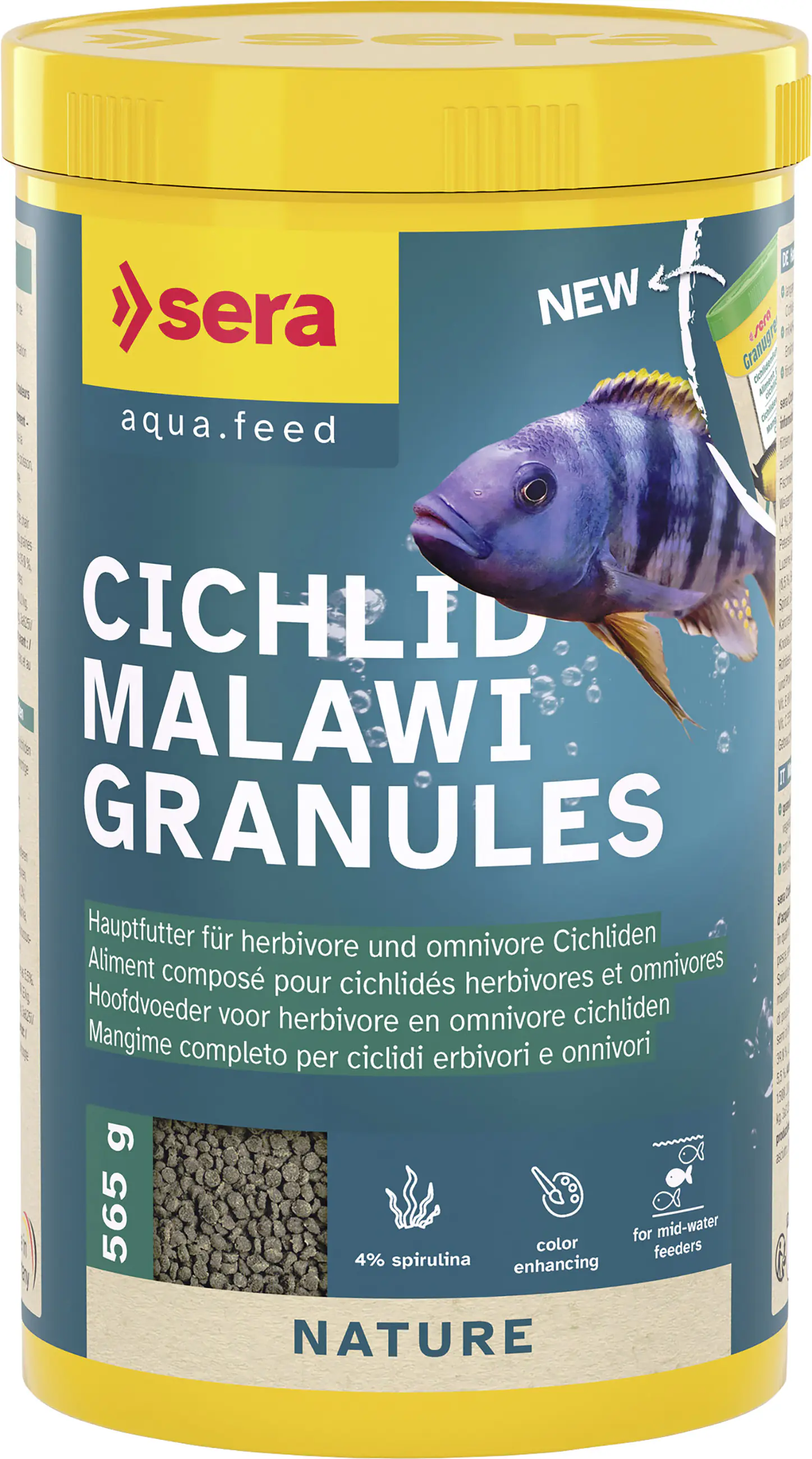 Sera Fischfutter Cichlid Malawi Granules 1 L