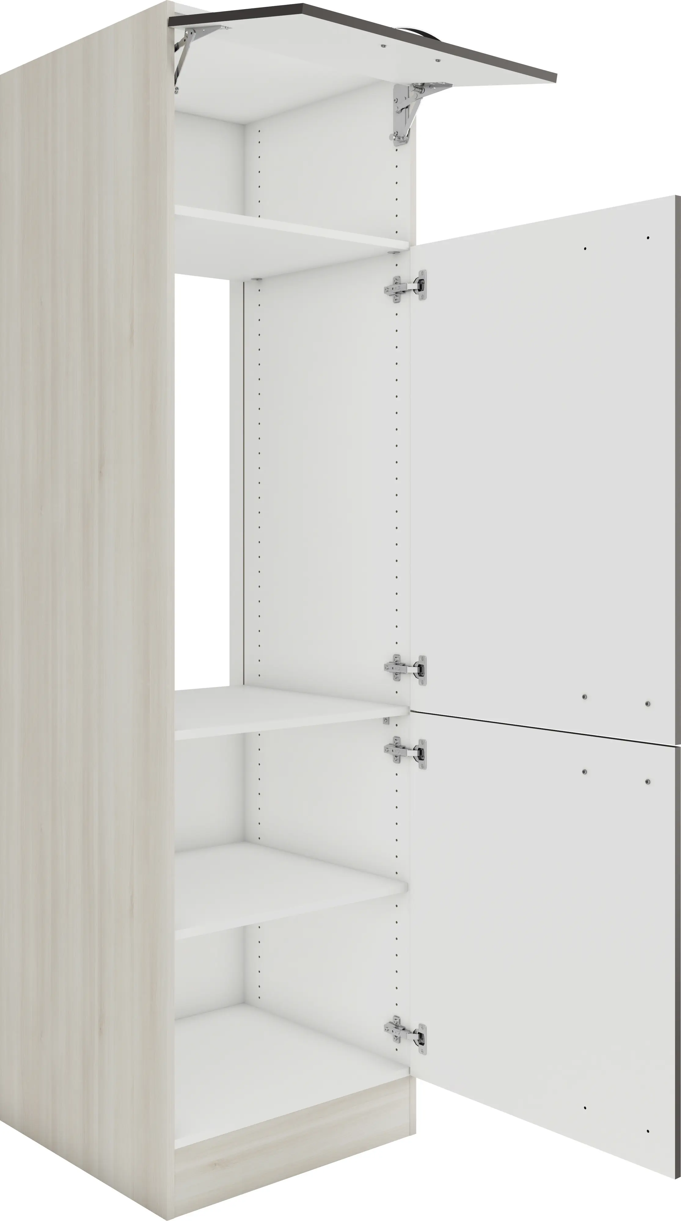Optifit Hochschrank Faro 220 anthrazit/akazie 60 cm