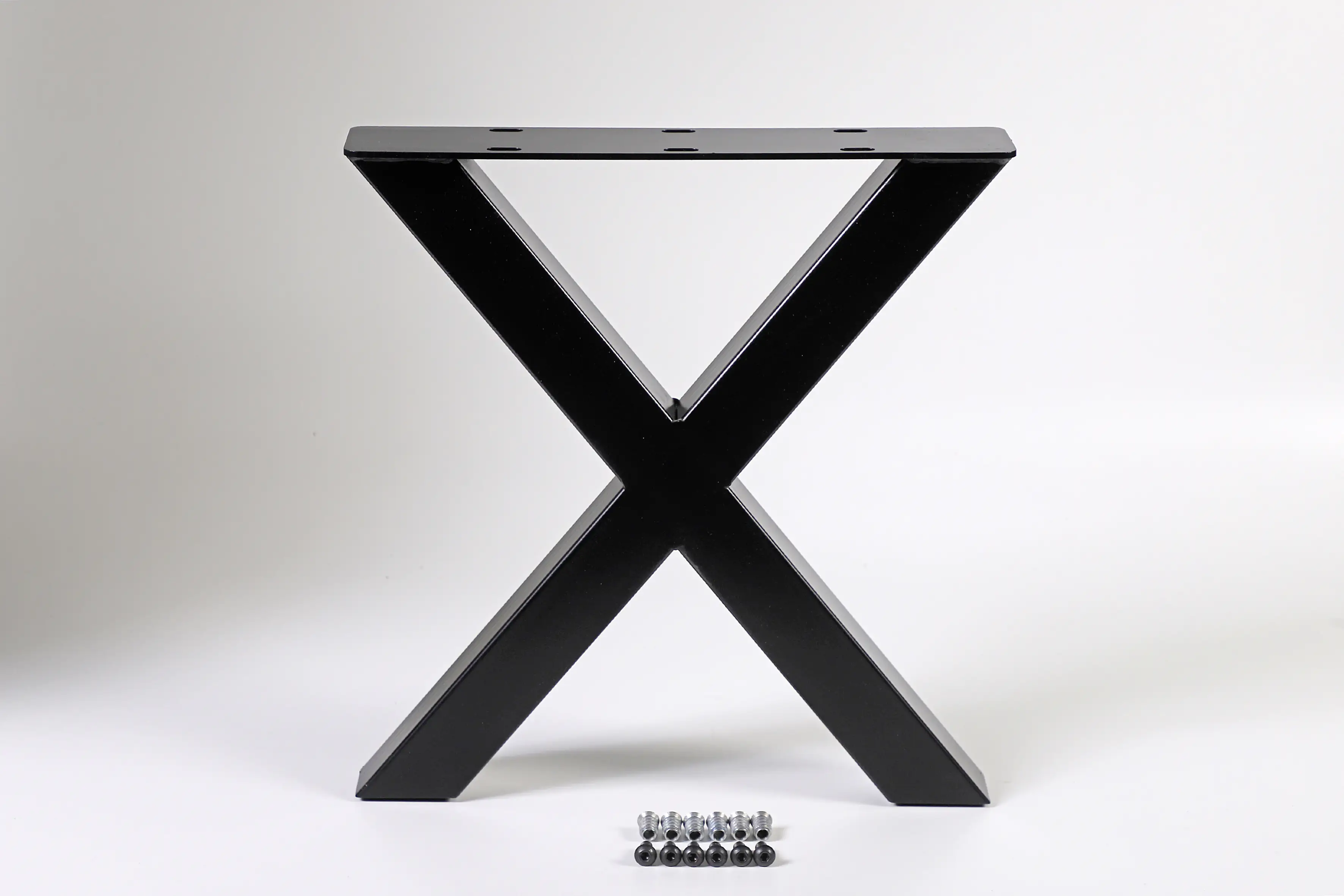 Dieda Bankgestell X-Form schwarz Maße (L x B x H): 420 x 400 x 70 mm