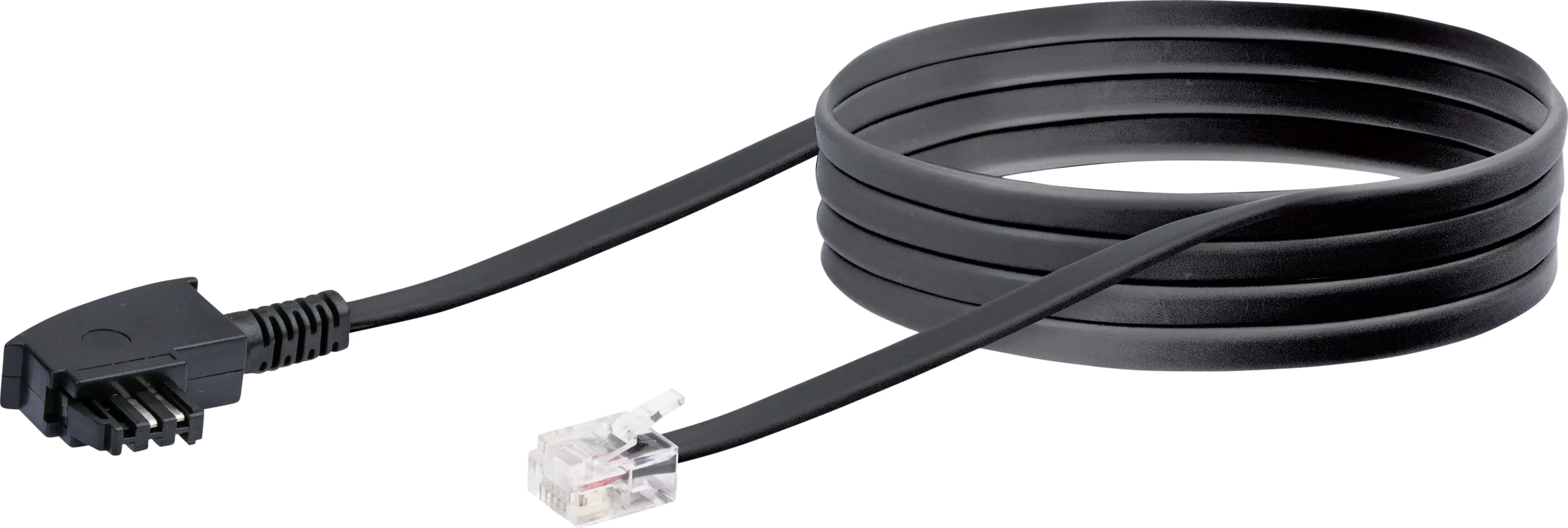 Schwaiger DSL Anschlusskabel TAL6531 533 TAE (F) RJ12 schwarz, 3,0 m