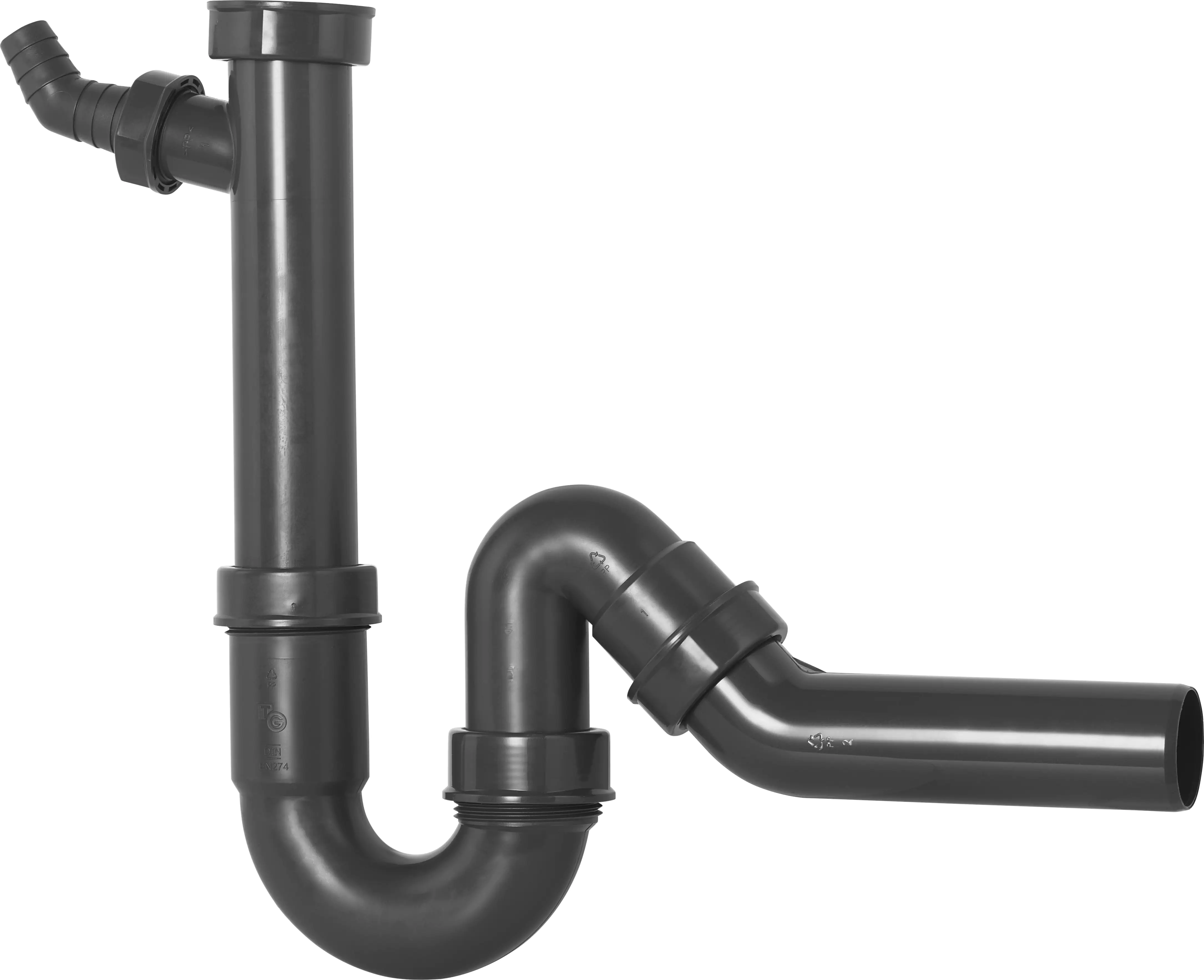 Cornat Spültisch-Röhren-Geruchverschluss Aus Recycling Kunststoff