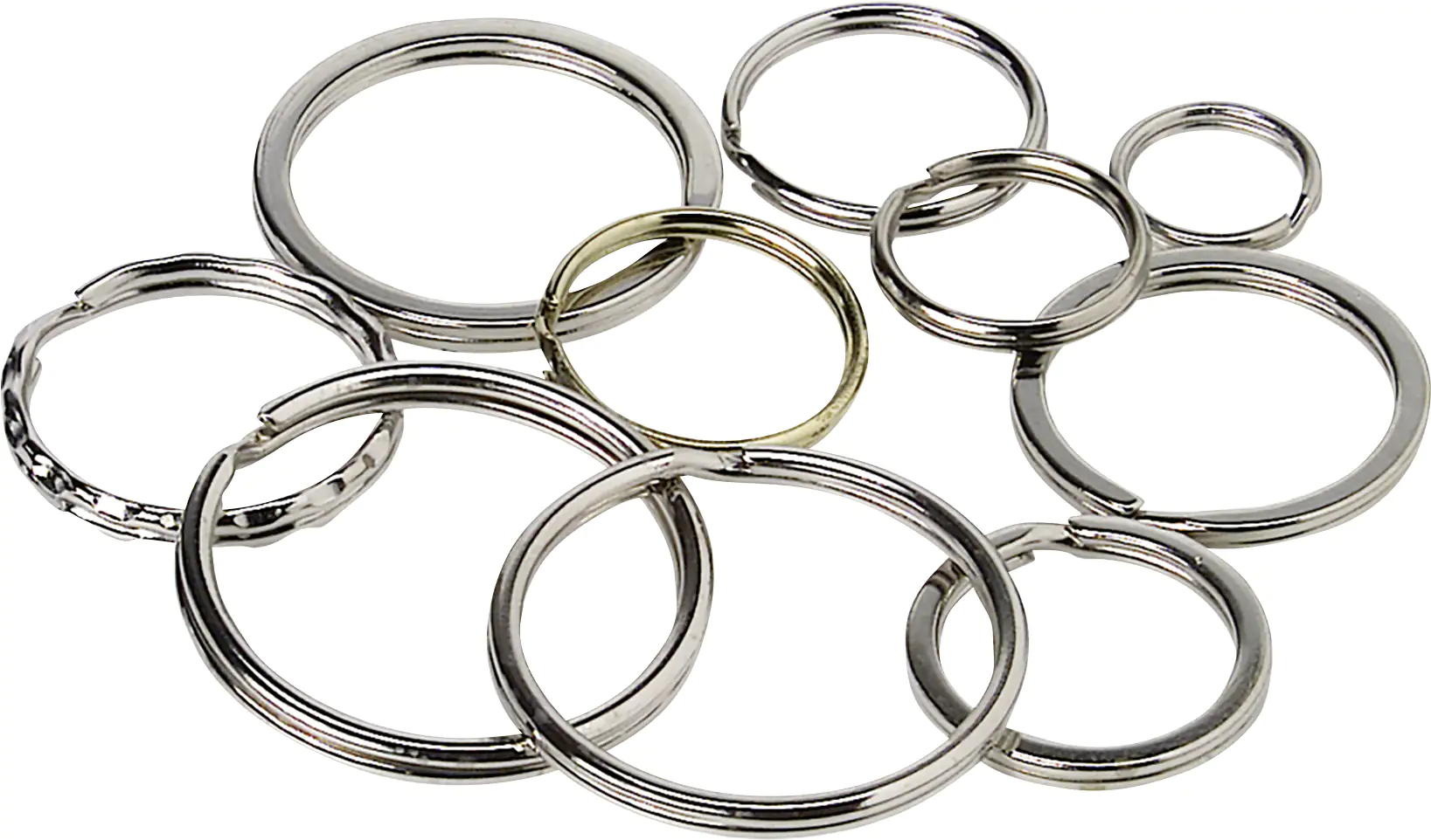 4026434107005 Basi Schlüsselringe je 5x25mm,30mm und 50mm