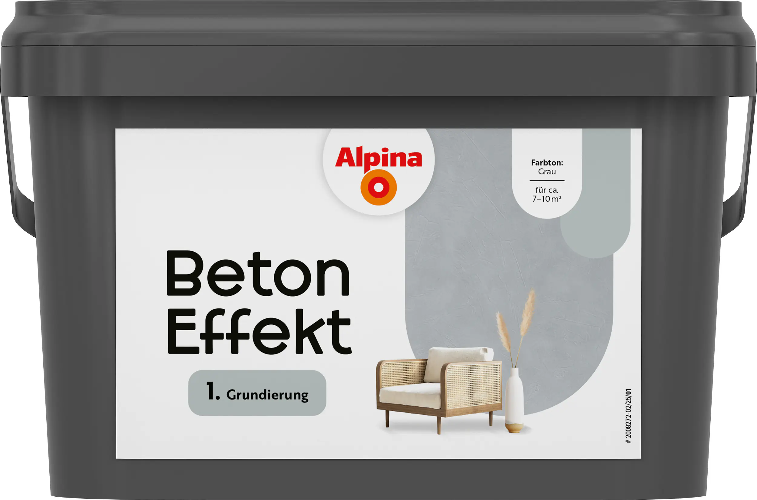 Alpina Grundierung für Effektfarben Beton grau 2,5 L