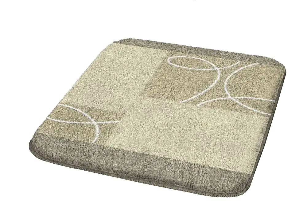 Kleine Wolke Badteppich Curly taupe, 55 x 65 cm