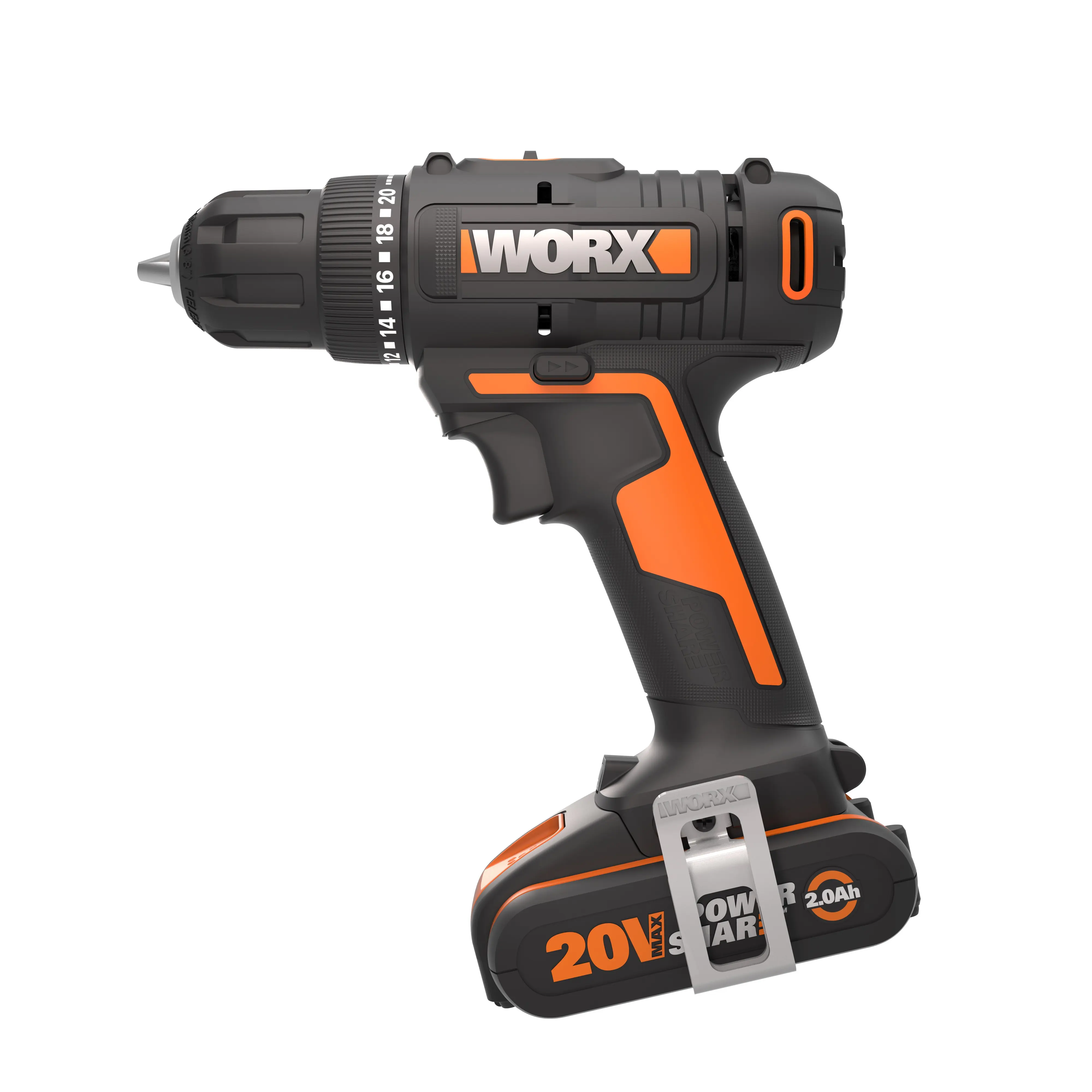 Worx Akku-Bohrschrauber WX100 20 V inkl. Akku Ladegerät & Tasche