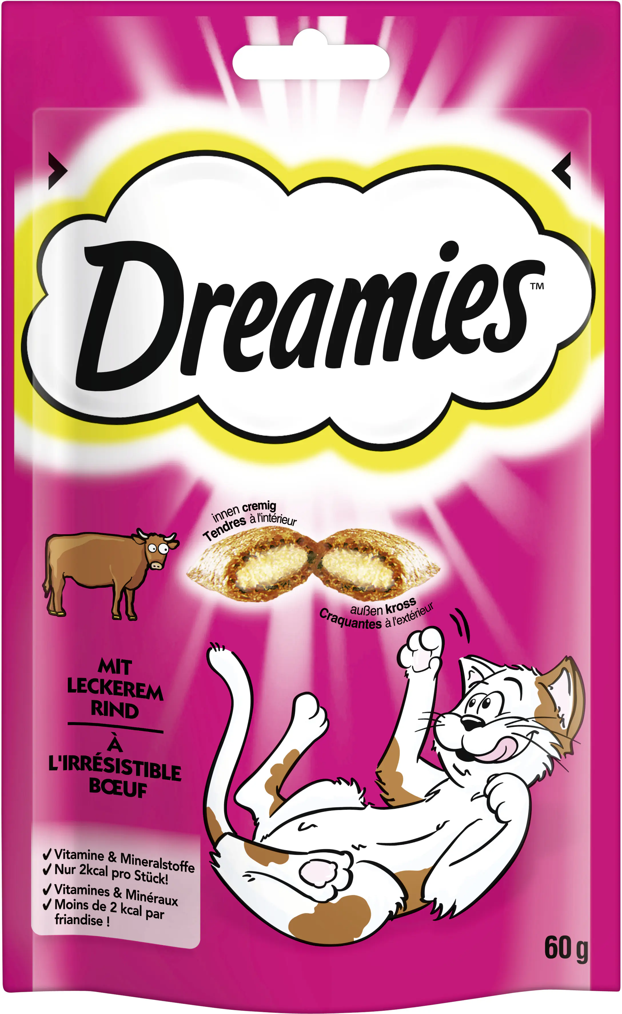Dreamies Katzensnack Rind 60 g