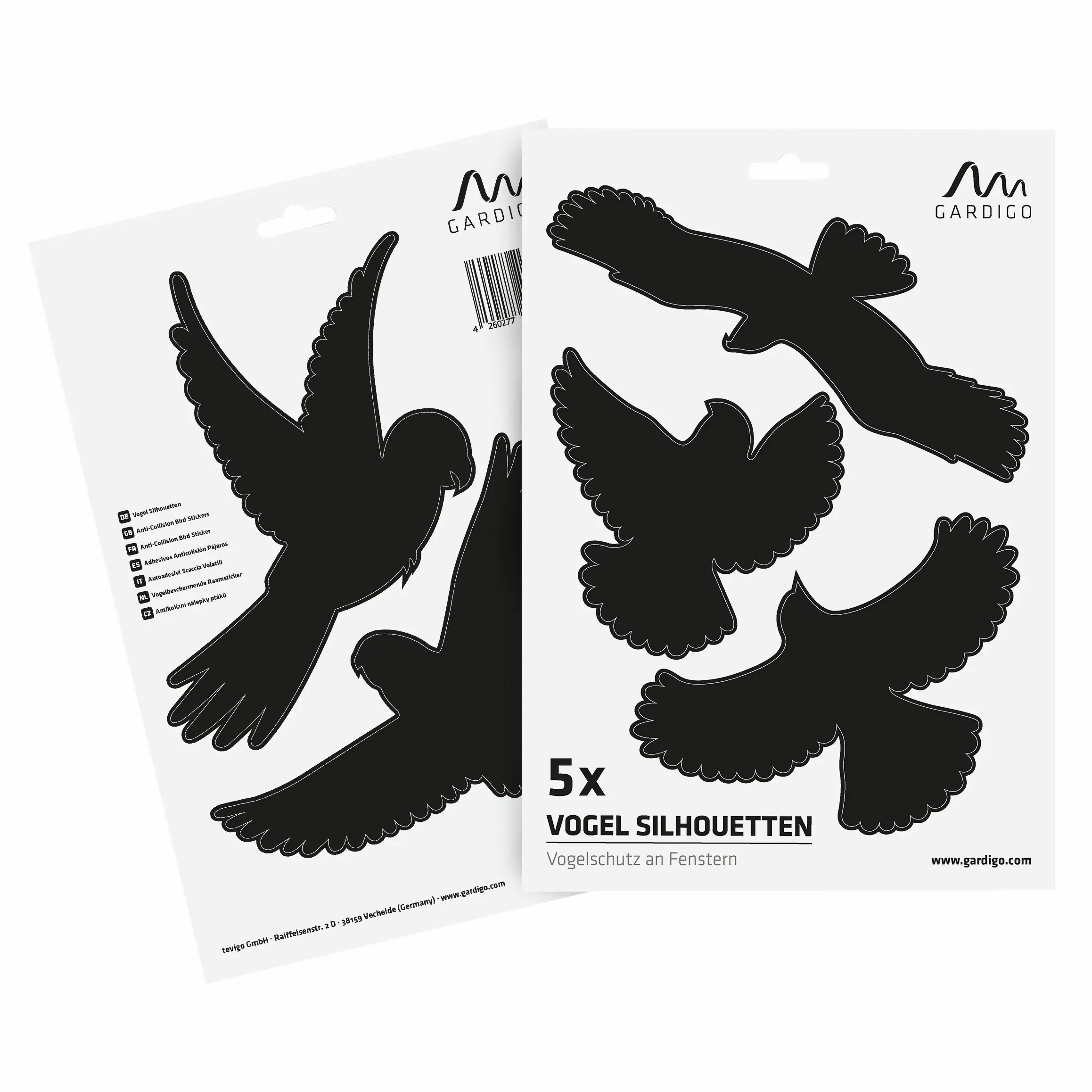Gardigo Vogel Silhouetten 5 er Set