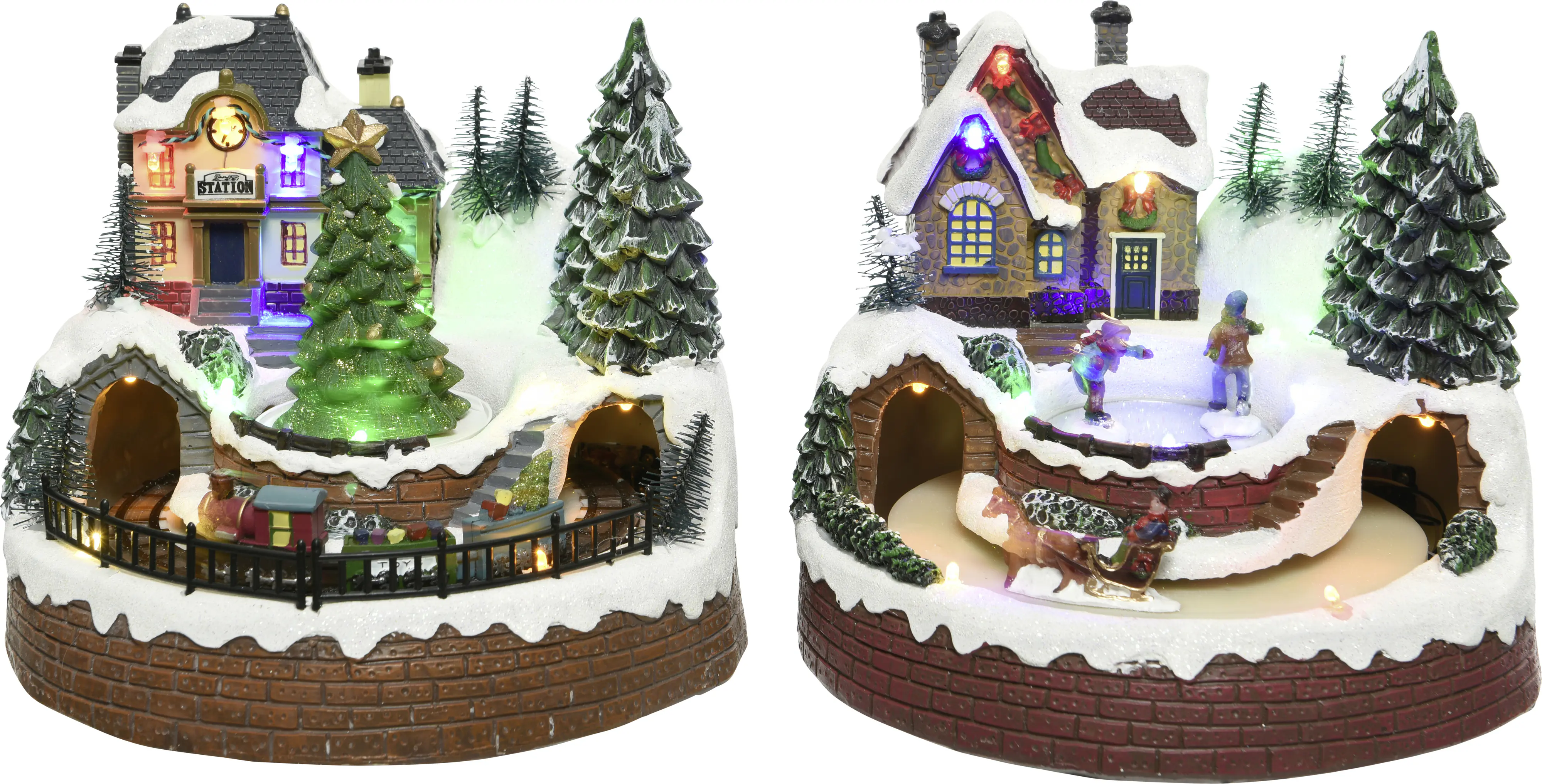 Kaemingk LED Winterlandschaft Szene 16 x 18 x 17 cm bunt Kaemingk LED Winterlandschaft Szene 16 x 18 x 17 cm bunt