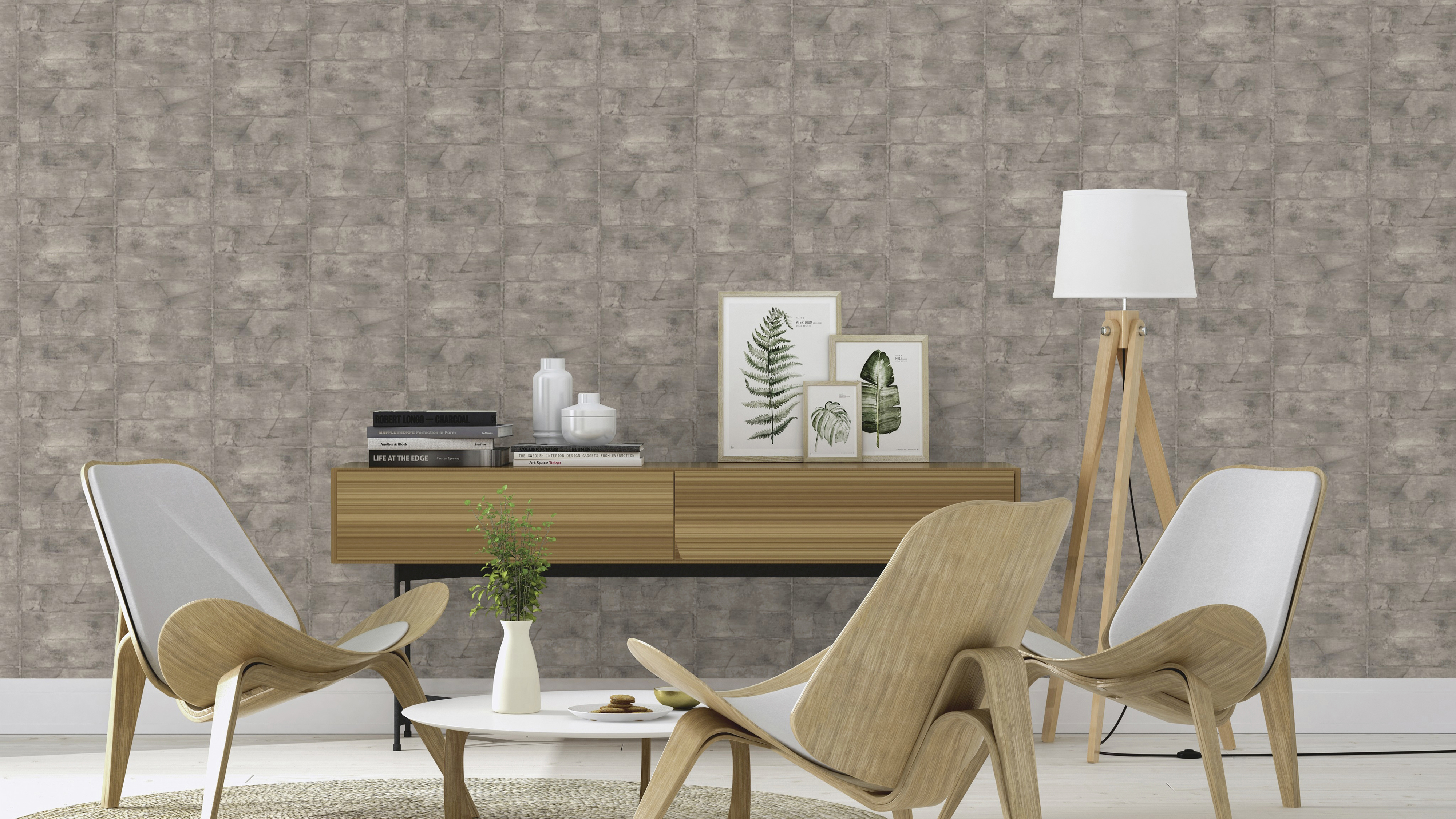 Rasch Vliestapete 520156 Concrete steine grau 10,05x 0,53 m