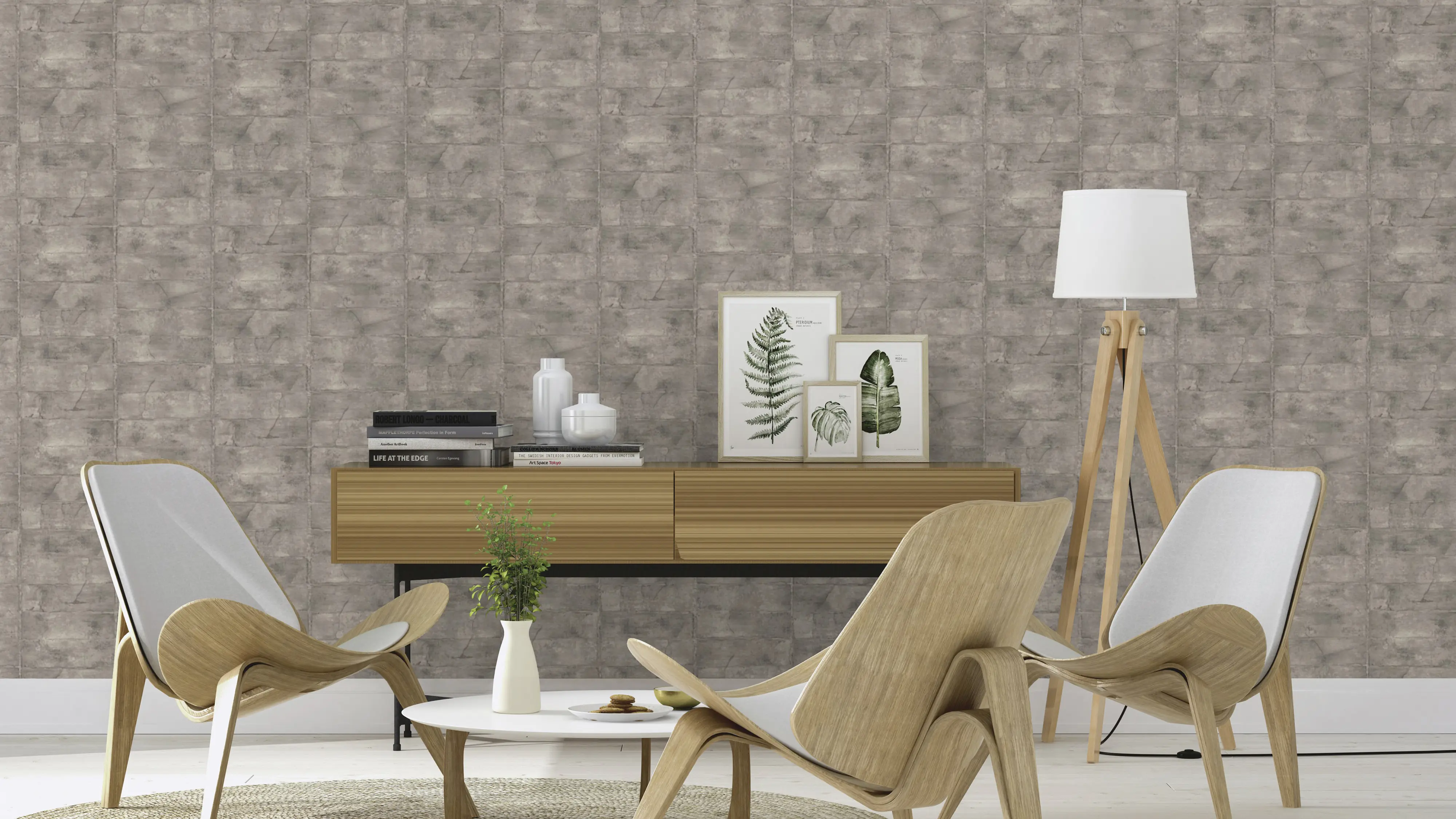 Rasch Vliestapete 520156 Concrete steine grau 10,05x 0,53 m