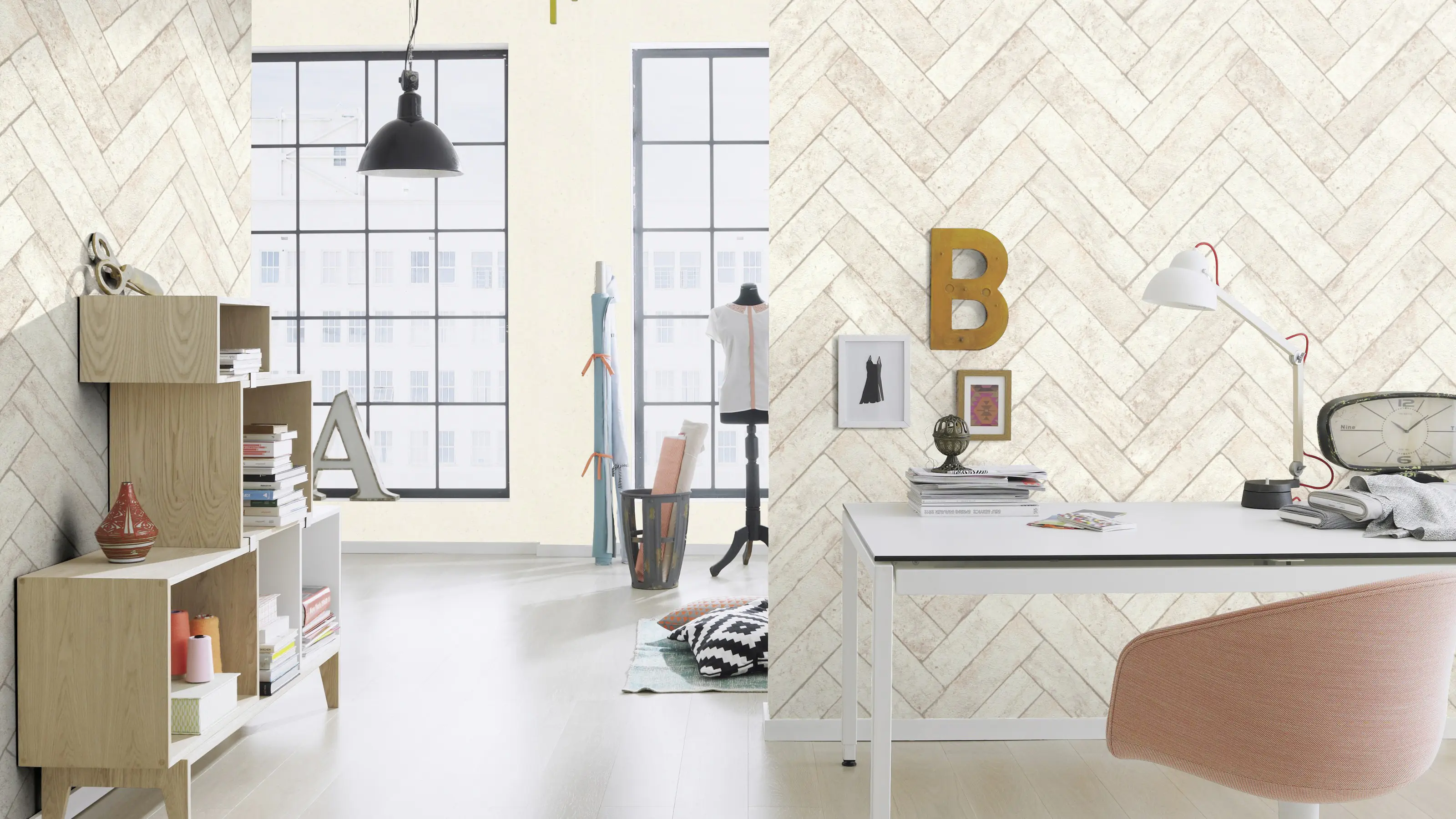 Rasch Vliestapete 499117 Weiß-Kalkstein Muster & Motive 10,05 m x 0,53 m