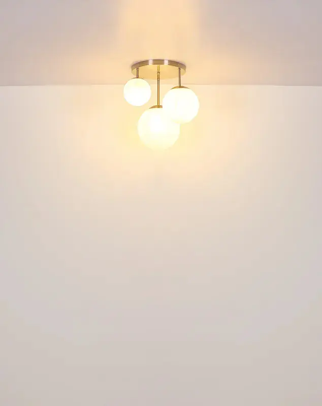 Globo Deckenleuchte Kop Ø 45 x 44 cm nickel matt