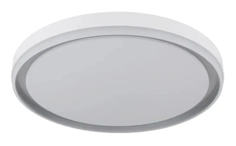 Globo Deckenleuchte Janice 50 x 8 cm (Ø x H) grau matt RGB