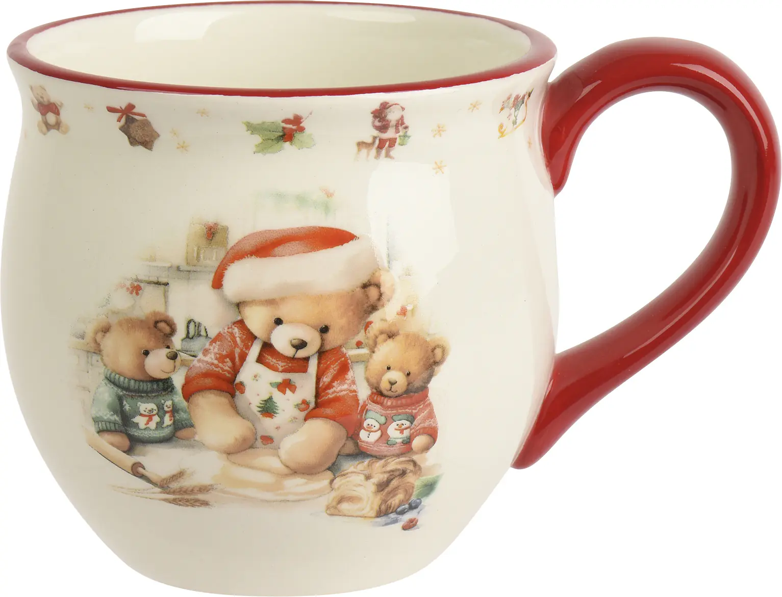 Kitchen Goods Tasse Weihnachten aus Dolomit 13,5 x 9 cm bunt