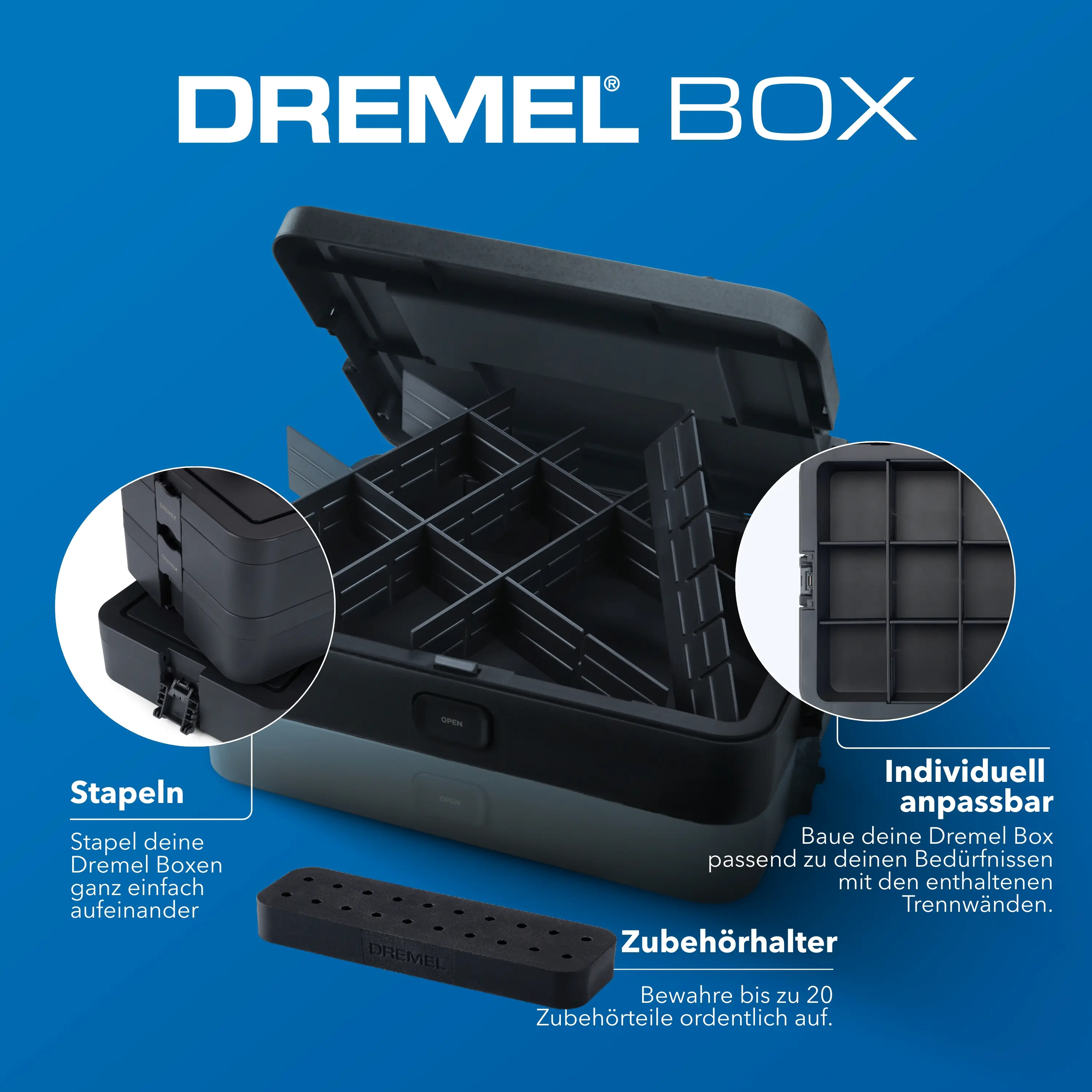 Dremel Akku-Multifunktionswerkzeug 8240-5/65 Platinum+ 12V mit Aufbewahrungskoffer