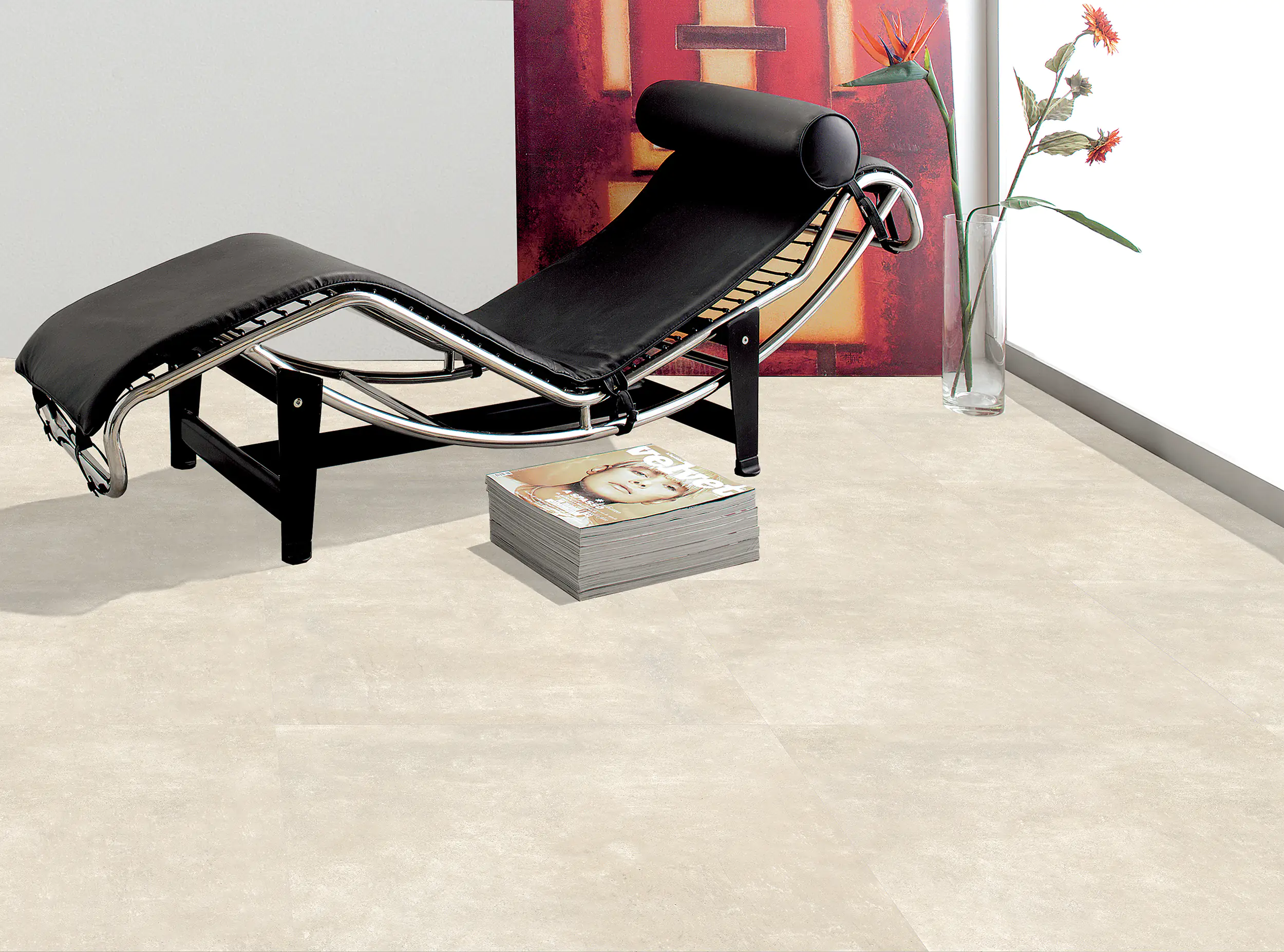 Bodenfliese Feinsteinzeug Materia 60 x 60 cm beige