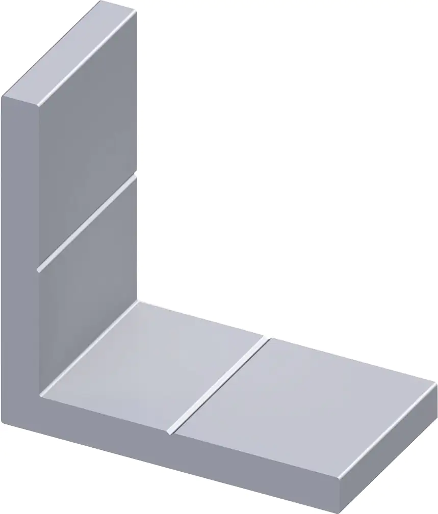 alfer Eckwinkel-Set 90° 35.5 mm 35.5 x 14.5 mm Aluminium roh blank
