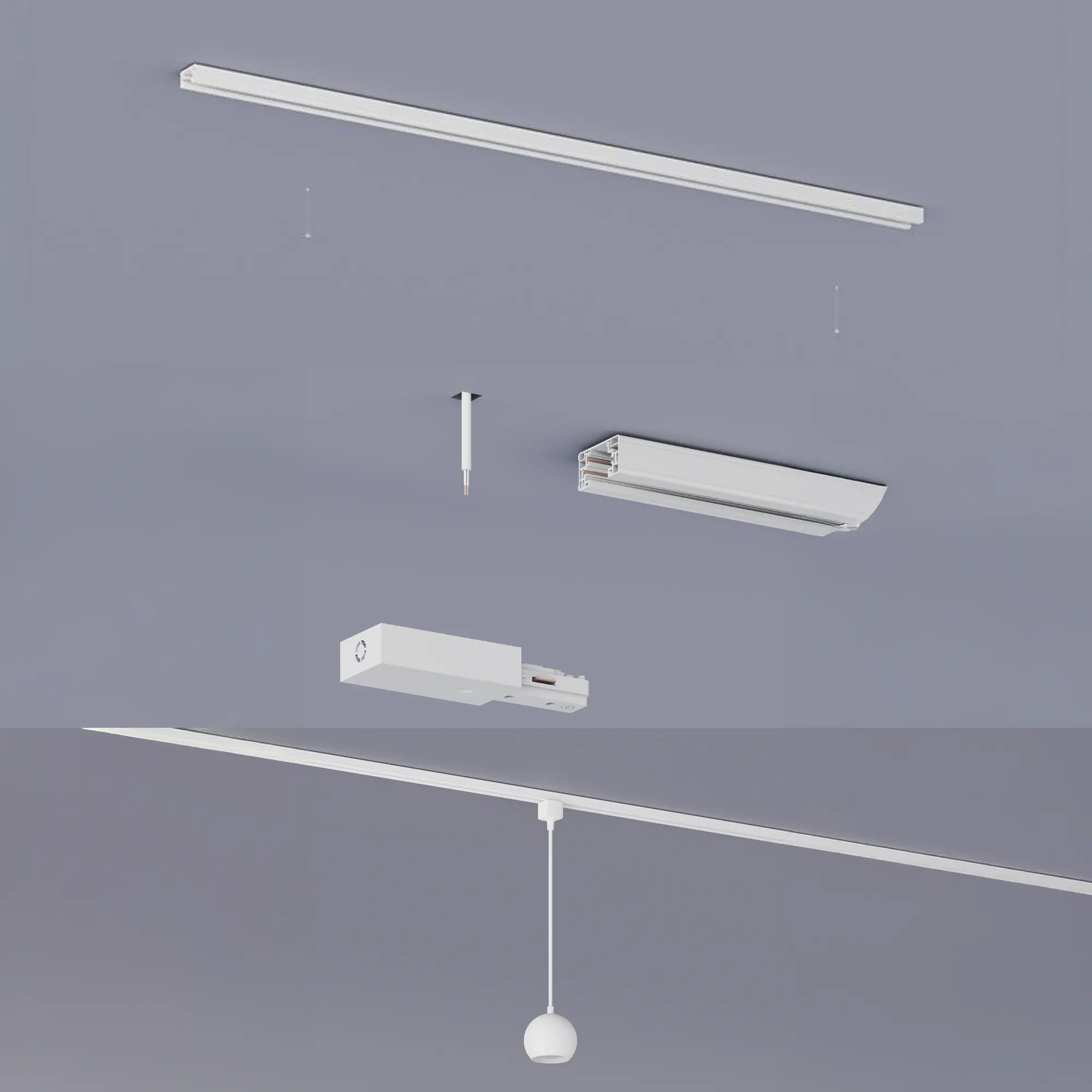 Philips EasyLink Stromverbinder für Schienenleuchte 4-Fach weiß Philips EasyLink Stromverbinder für Schienenleuchte 4-Fach weiß
