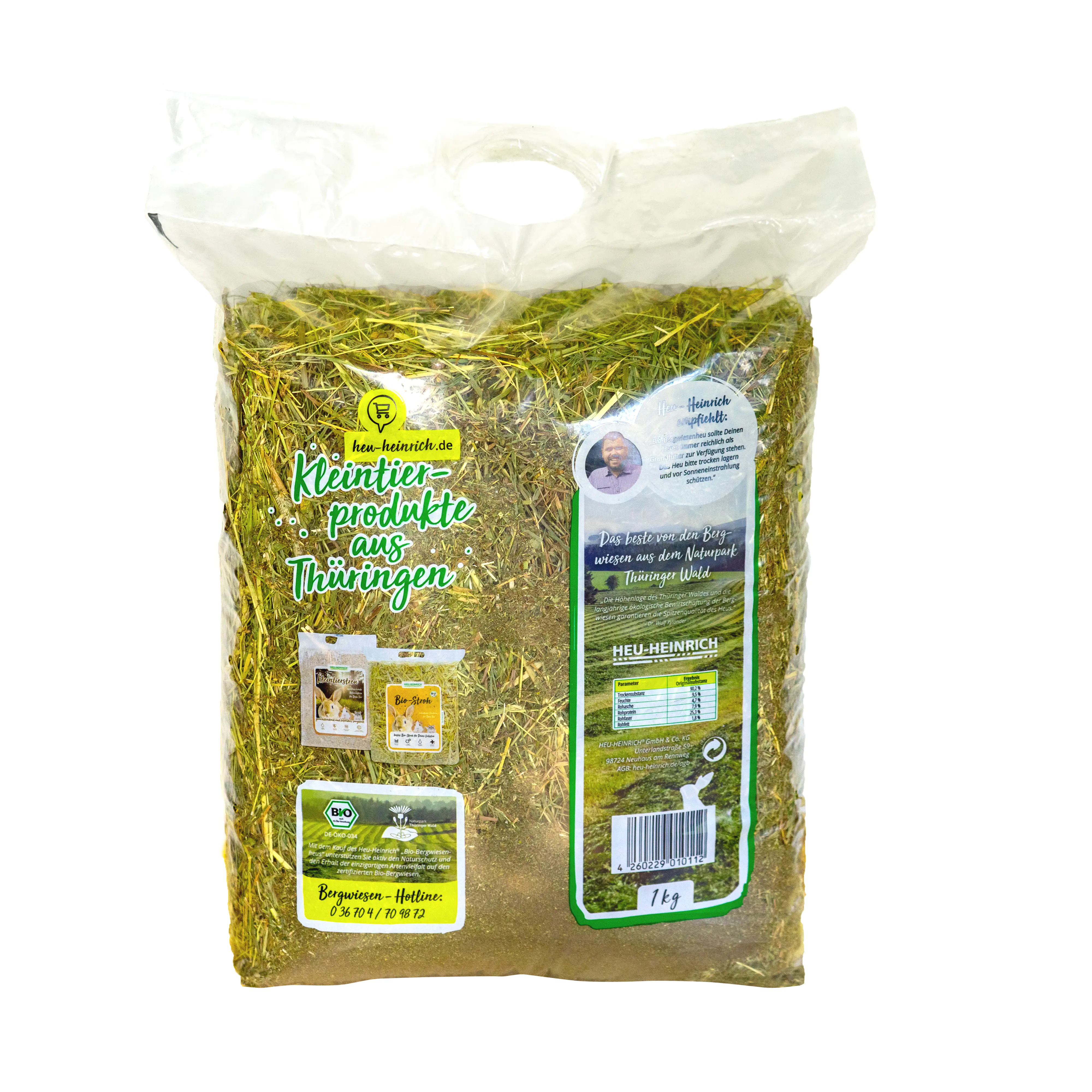 Heu Heinrich Bio Bergwiesenheu 1 kg