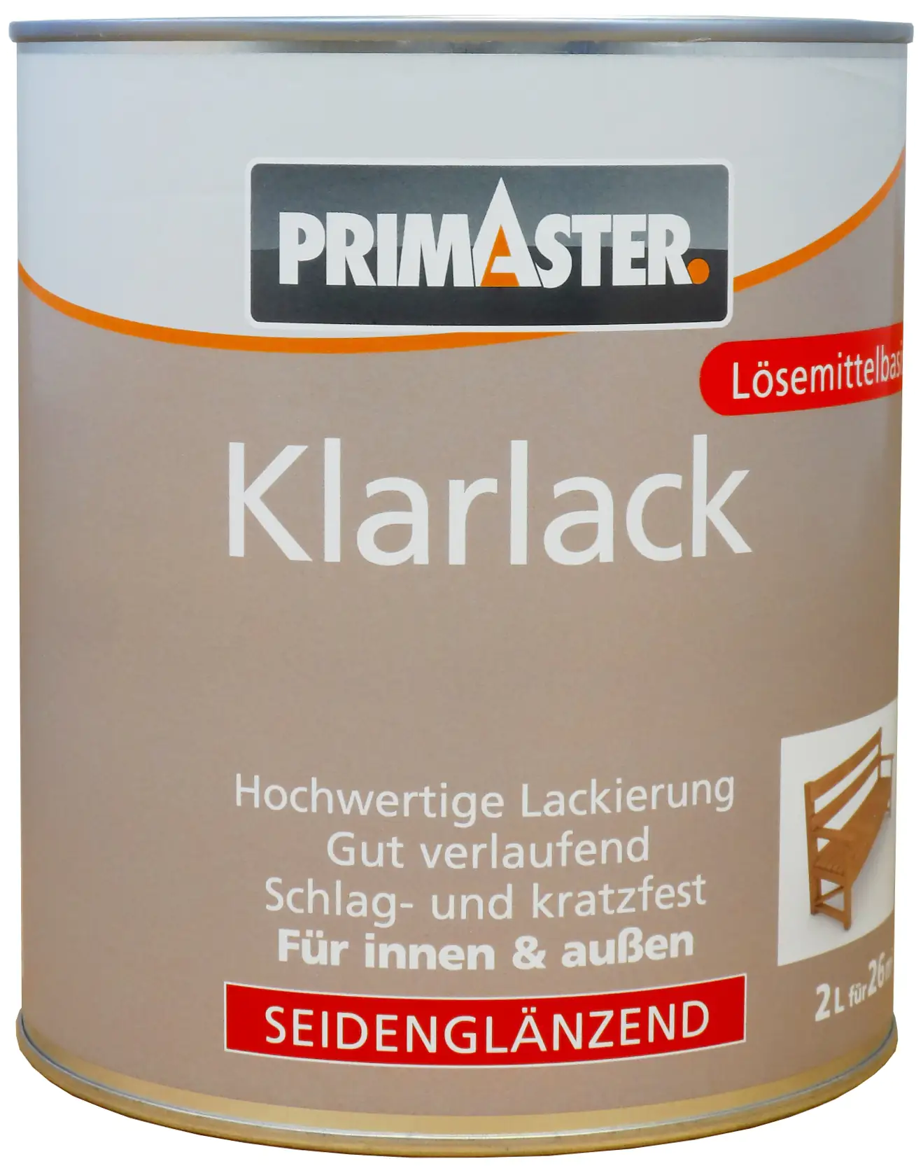 Primaster Klarlack 2 L seidenglänzend