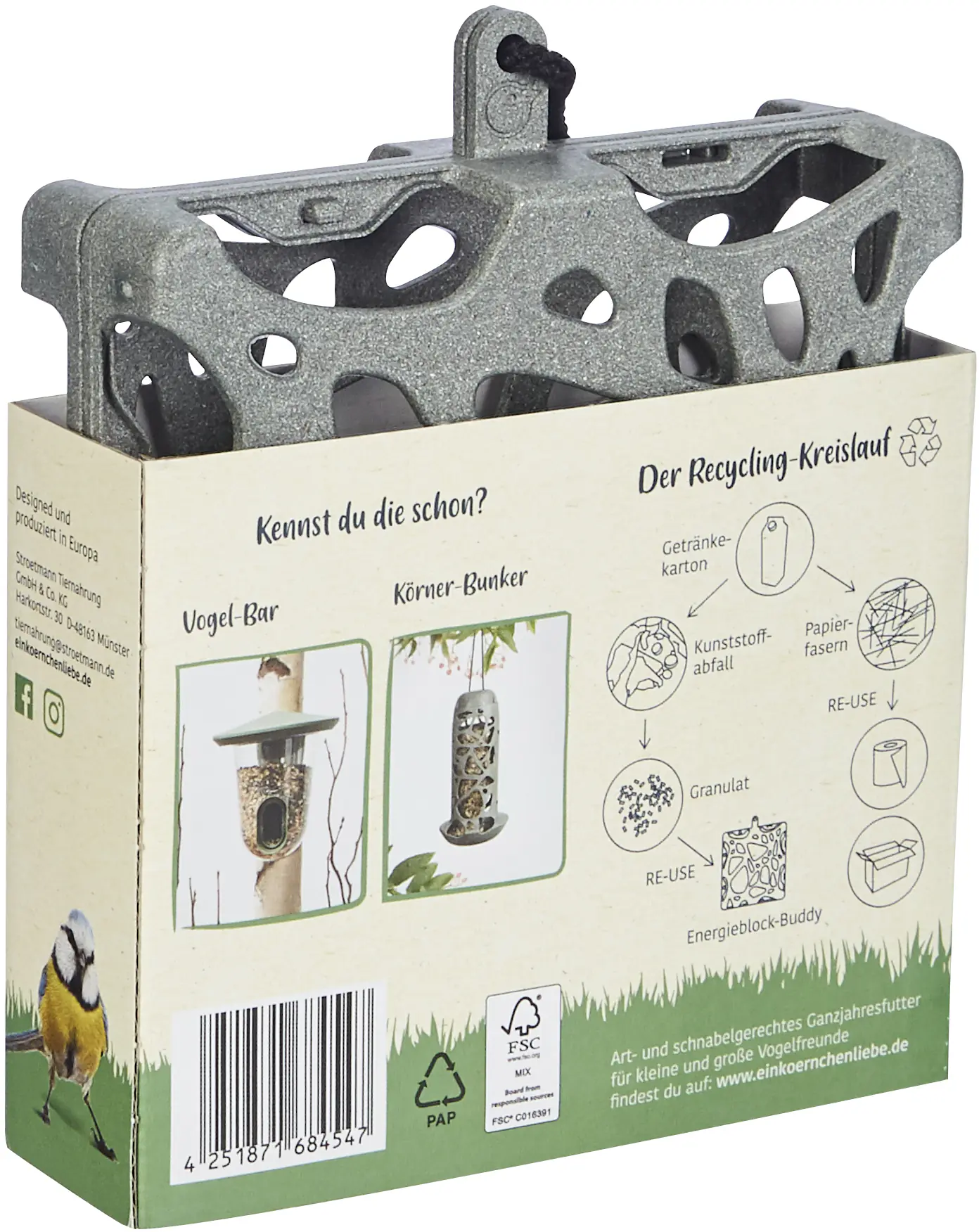 Elles Vogelfutterspender Energieblock-Buddy