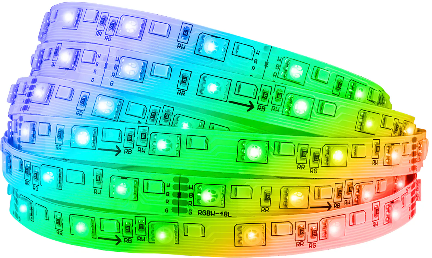 Briloner LED-Stripe Pimp your Panel bunt RGB, 2,6 m, 3000K 1300 lm Starterset