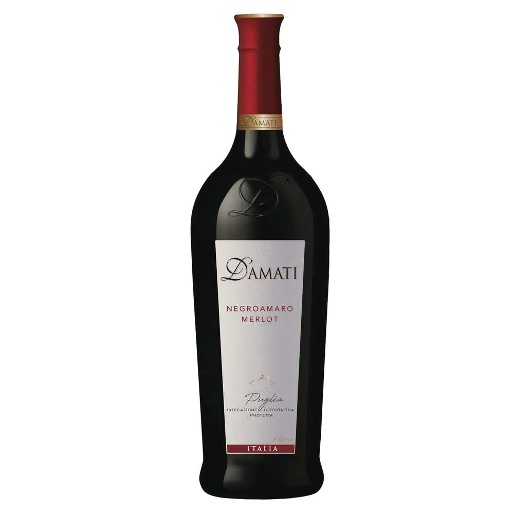 D Amati Rotwein Negroamaro Merlot 1l