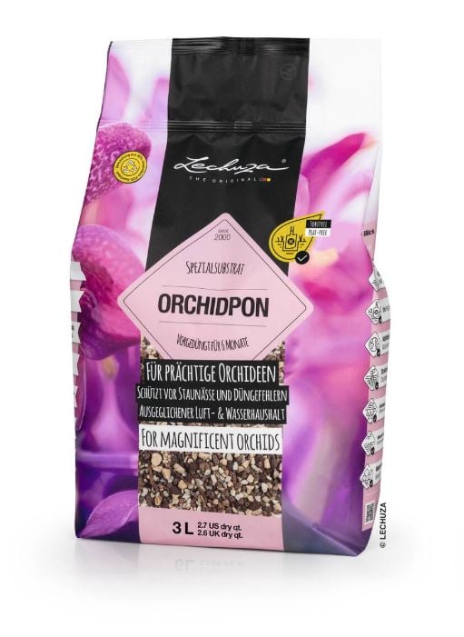 Lechuza Orchipon Pflanzssubstrat für Orchideen 3 L torffrei