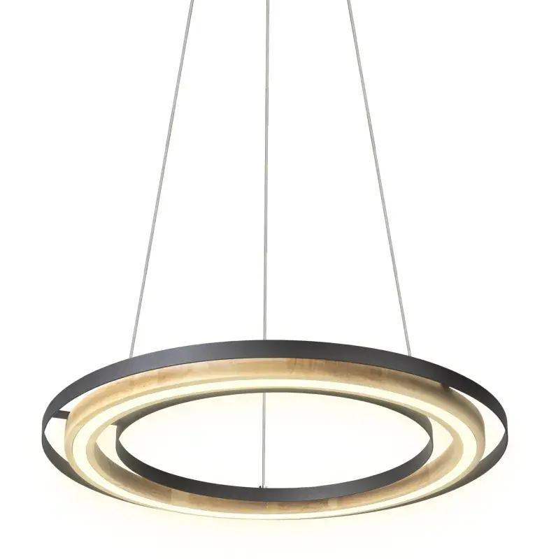 Globo Hängeleuchte 1 Rilas 56 x 150 cm Ø x H schwarz warmweiß