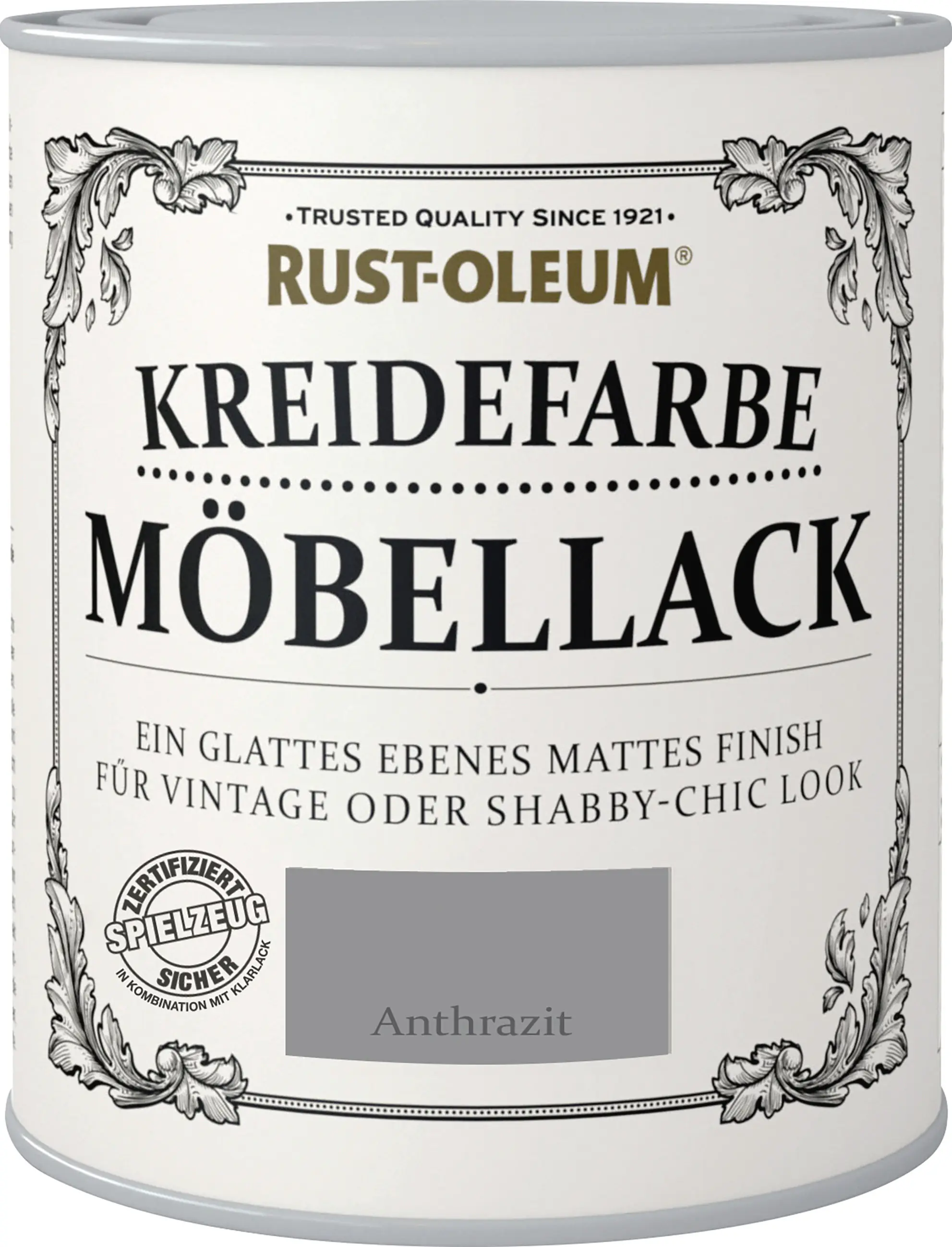 Rust-Oleum Kreidefarbe Möbellack 750 ml anthrazit