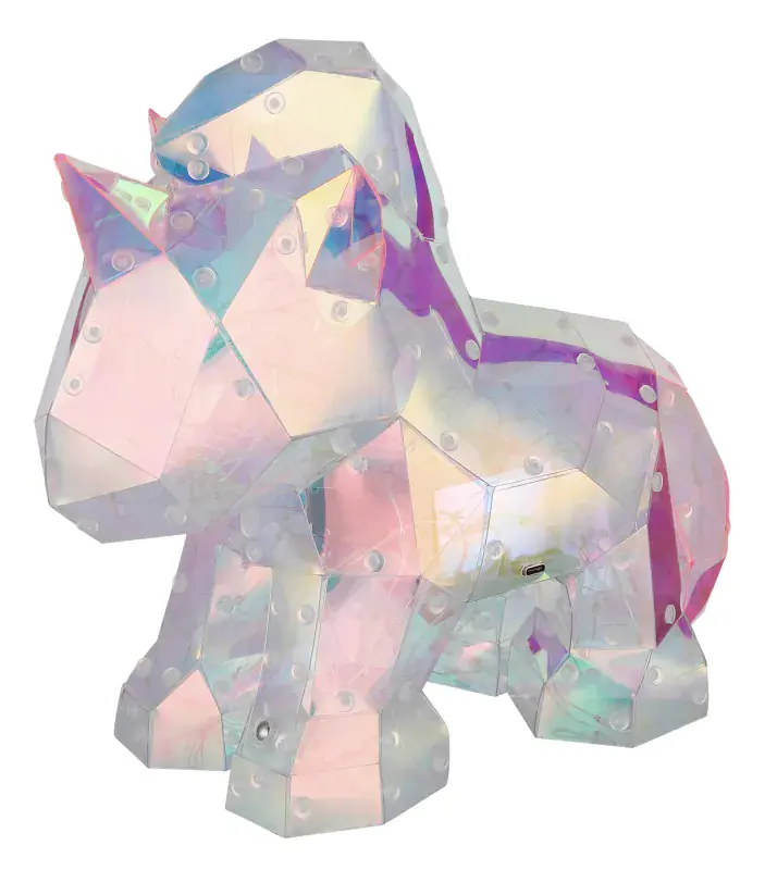 Globo LED-Dekoleuchte für Kinder Brondar Einhornlampe pink kristalloptik 