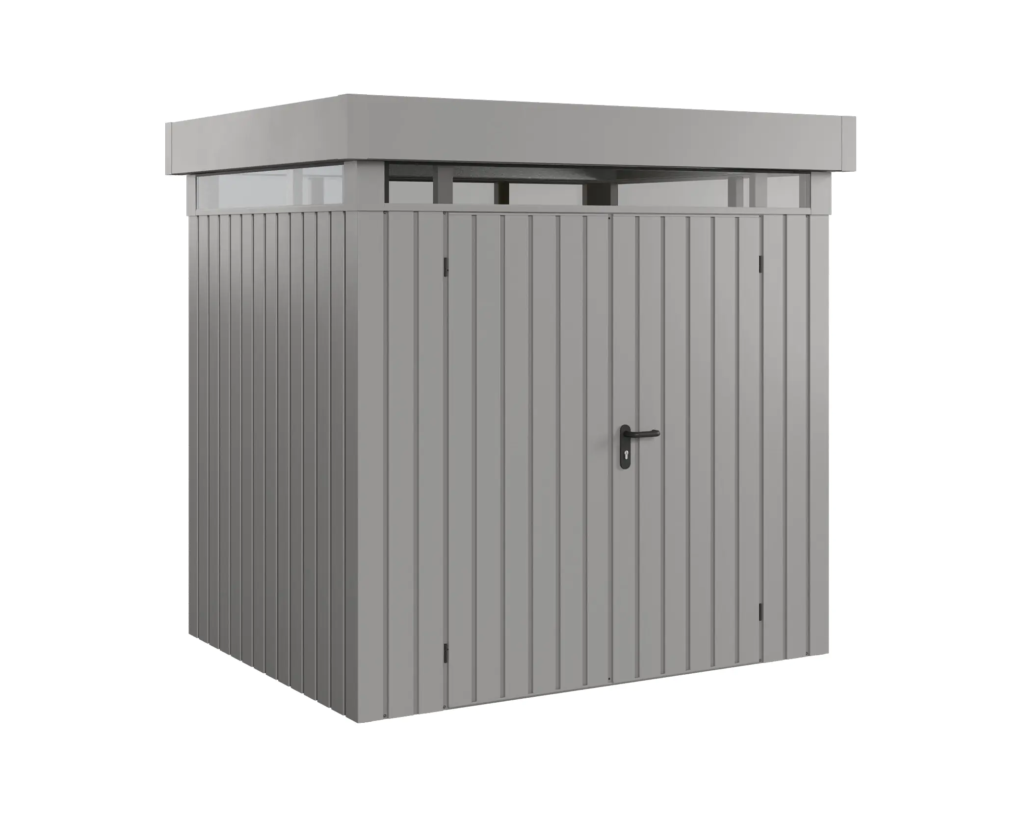 EcoStar Metallgerätehaus Euroline EFD4 LB aluminiumgrau 214 x 166 cm 2-flg. EcoStar Metallgerätehaus Euroline EFD4 LB aluminiumgrau 214 x 166 cm 2-flg.