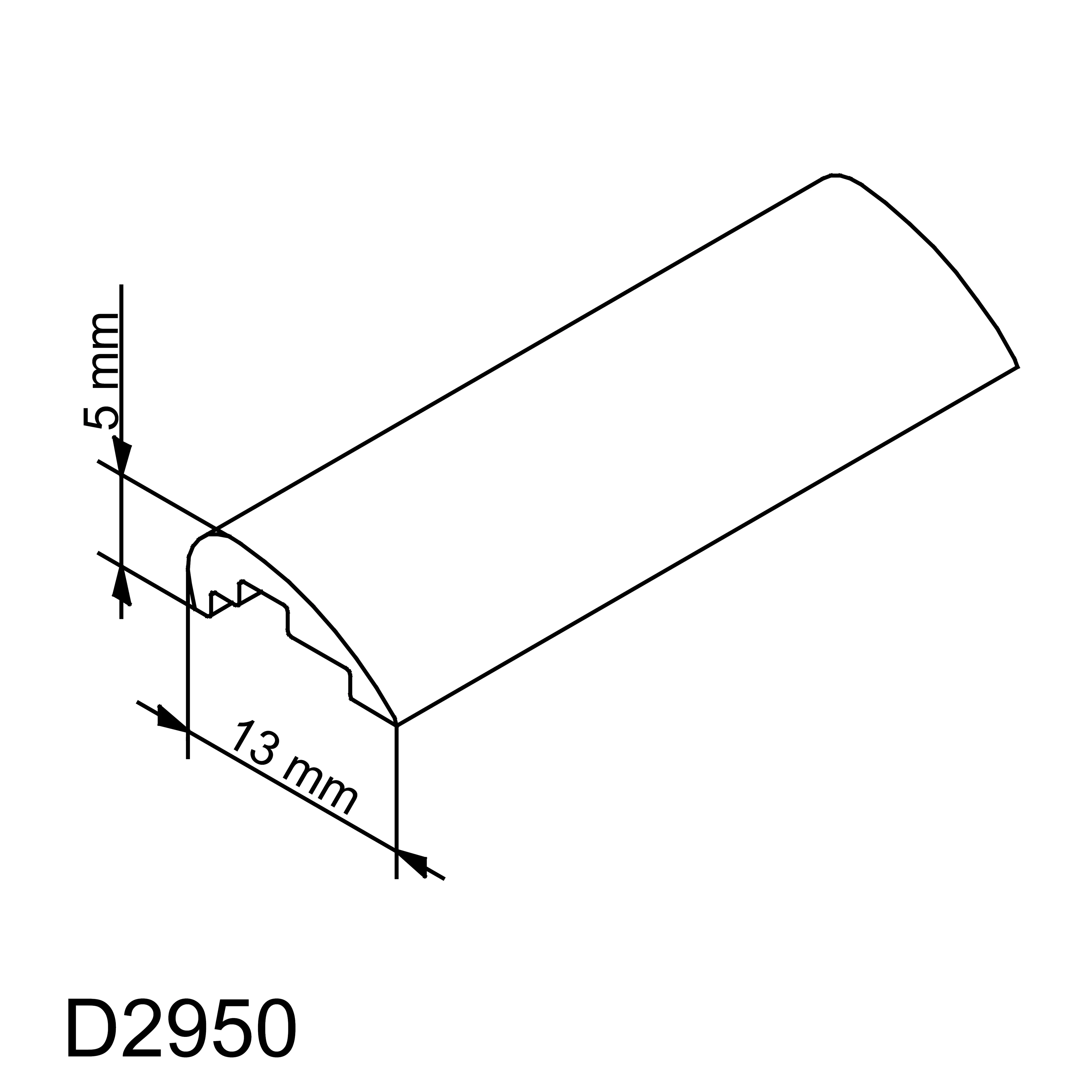 Schulte Wasserleiste Länge: 100 cm